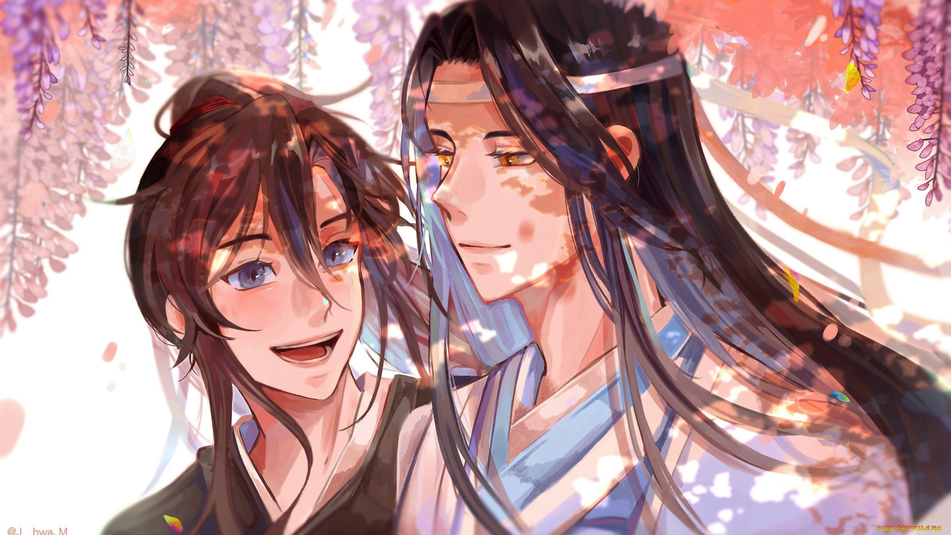 аниме, mo, dao, zu, shi, вэй, усянь, лань, ванцзы, глициния