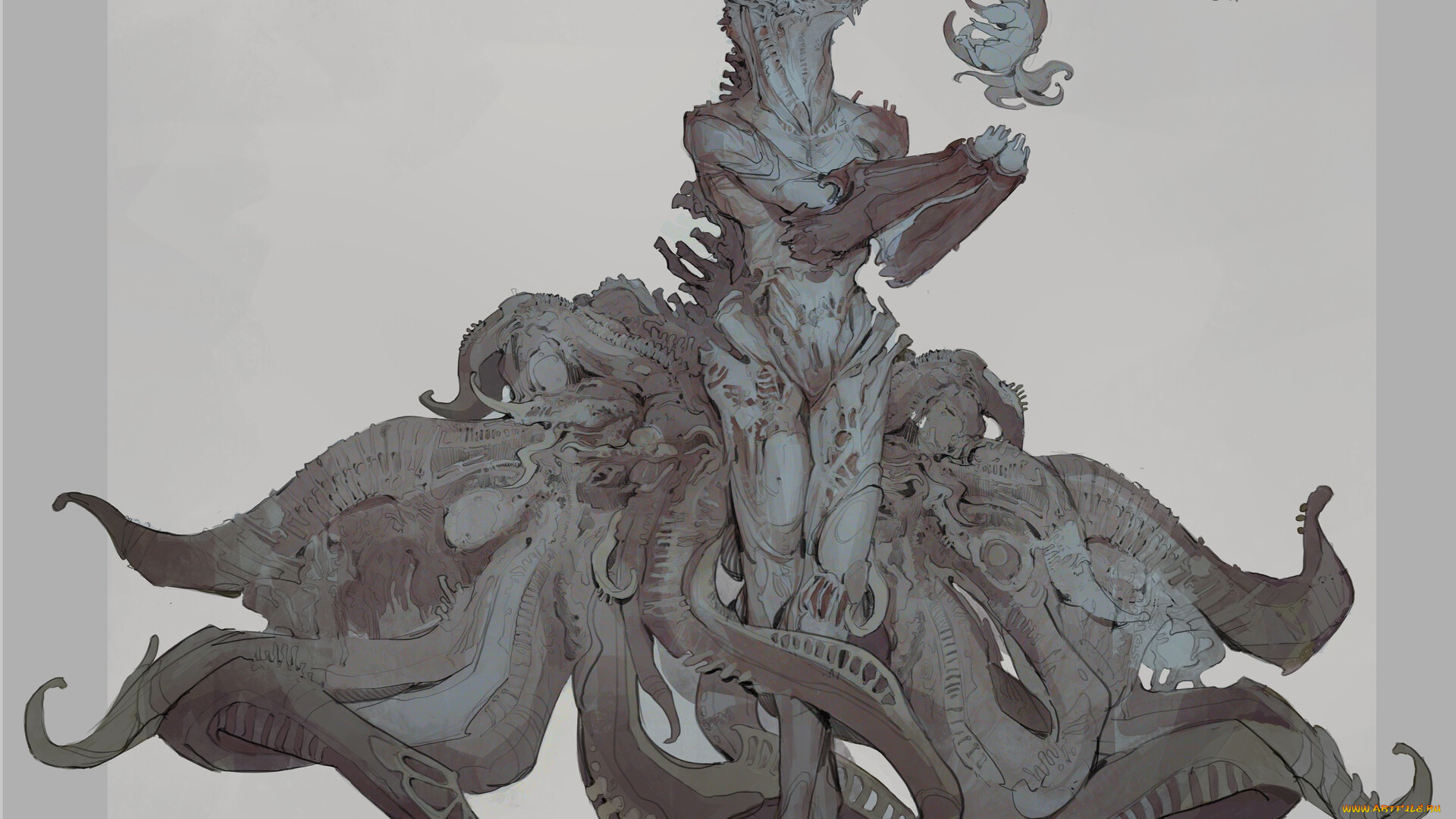 фэнтези, существа, щупальца