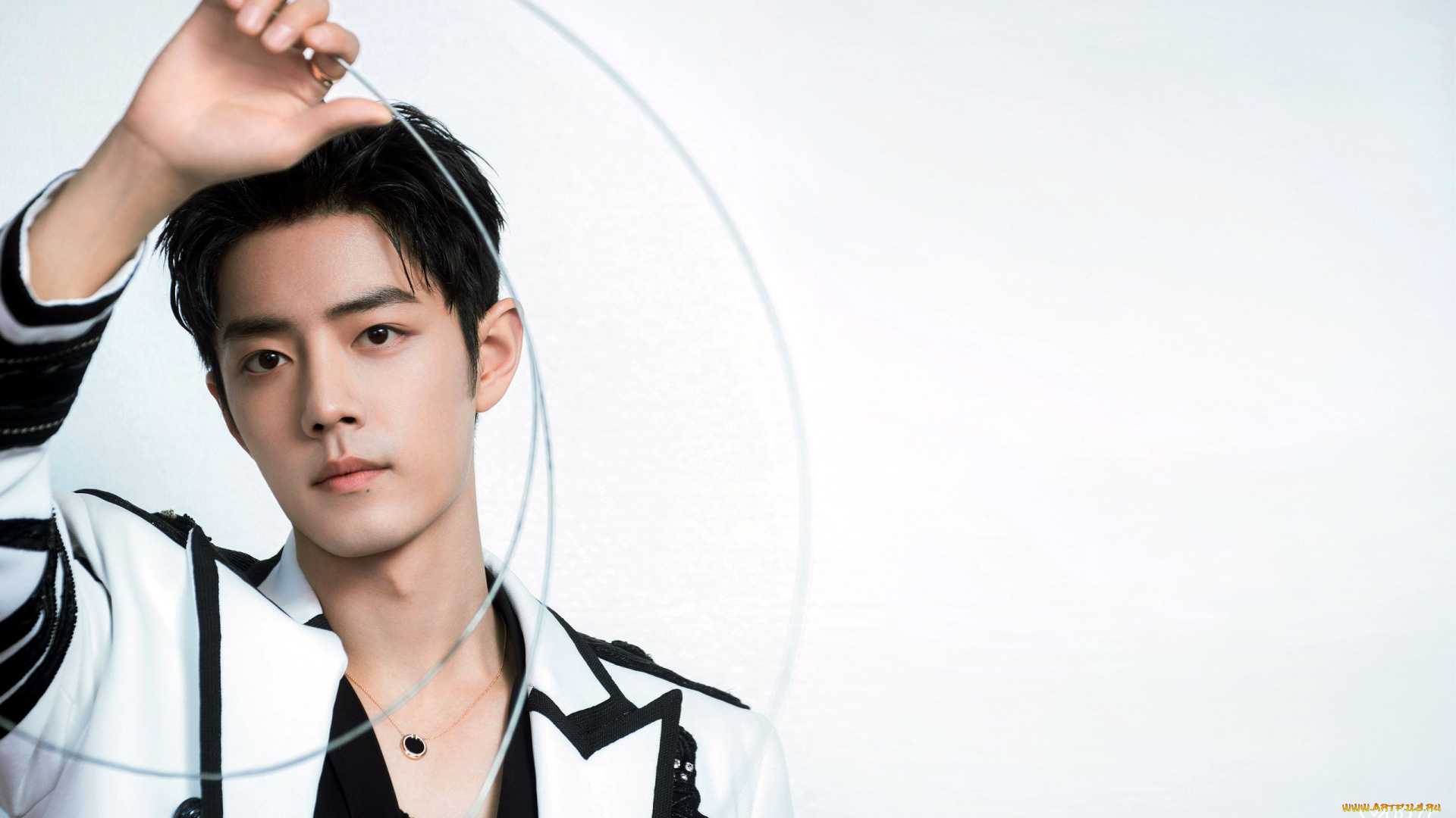 мужчины, xiao, zhan, актер, пиджак, проволока