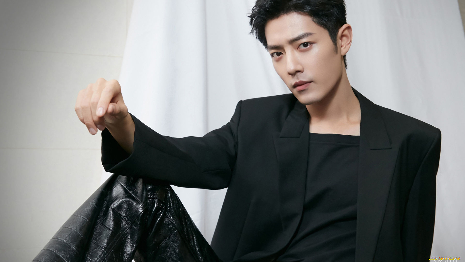 мужчины, xiao, zhan, актер, пиджак, штаны, пояс