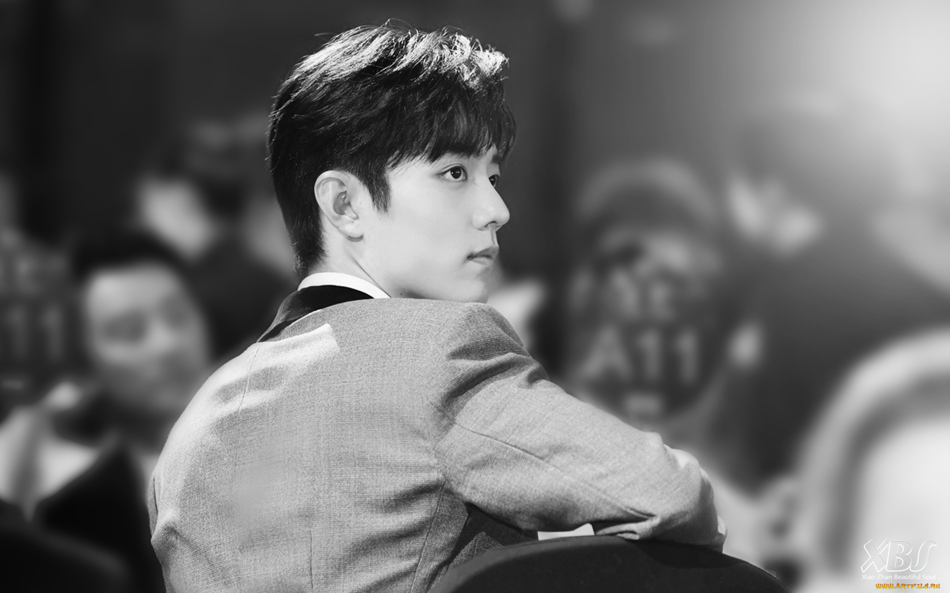 мужчины, xiao, zhan, актер, пиджак