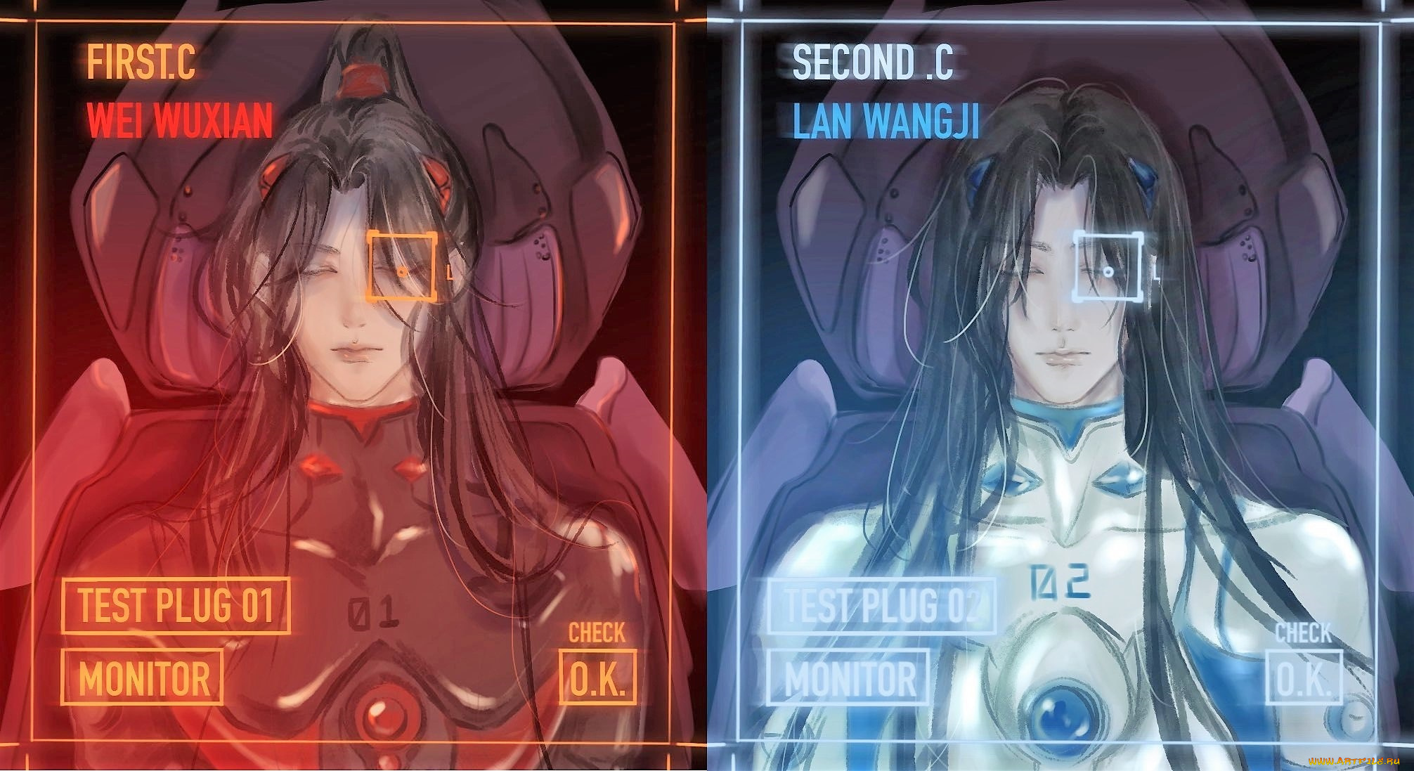 аниме, mo, dao, zu, shi, вэй, усянь, лань, ванцзы, камеры, роботы