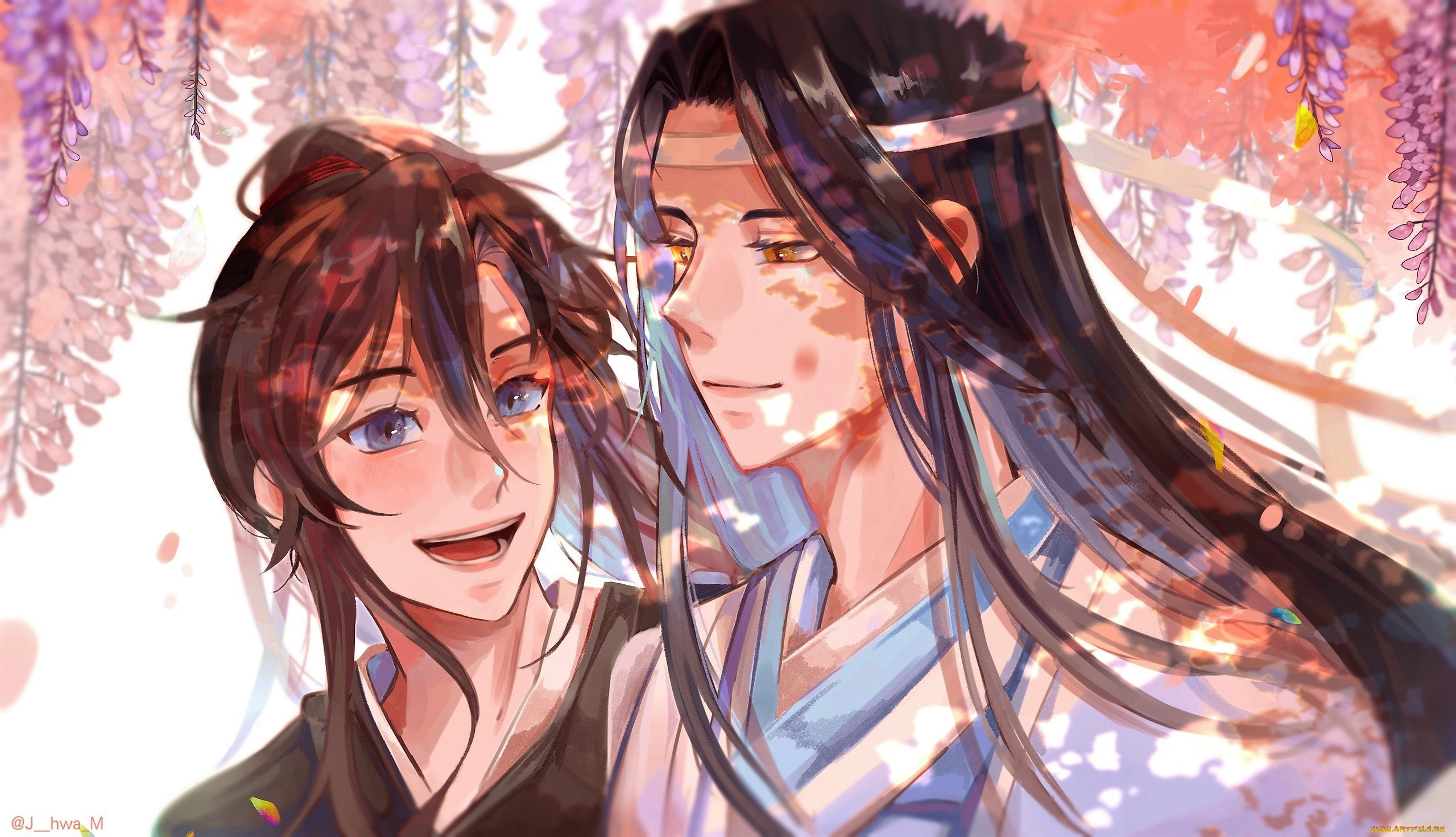 аниме, mo, dao, zu, shi, вэй, усянь, лань, ванцзы, глициния