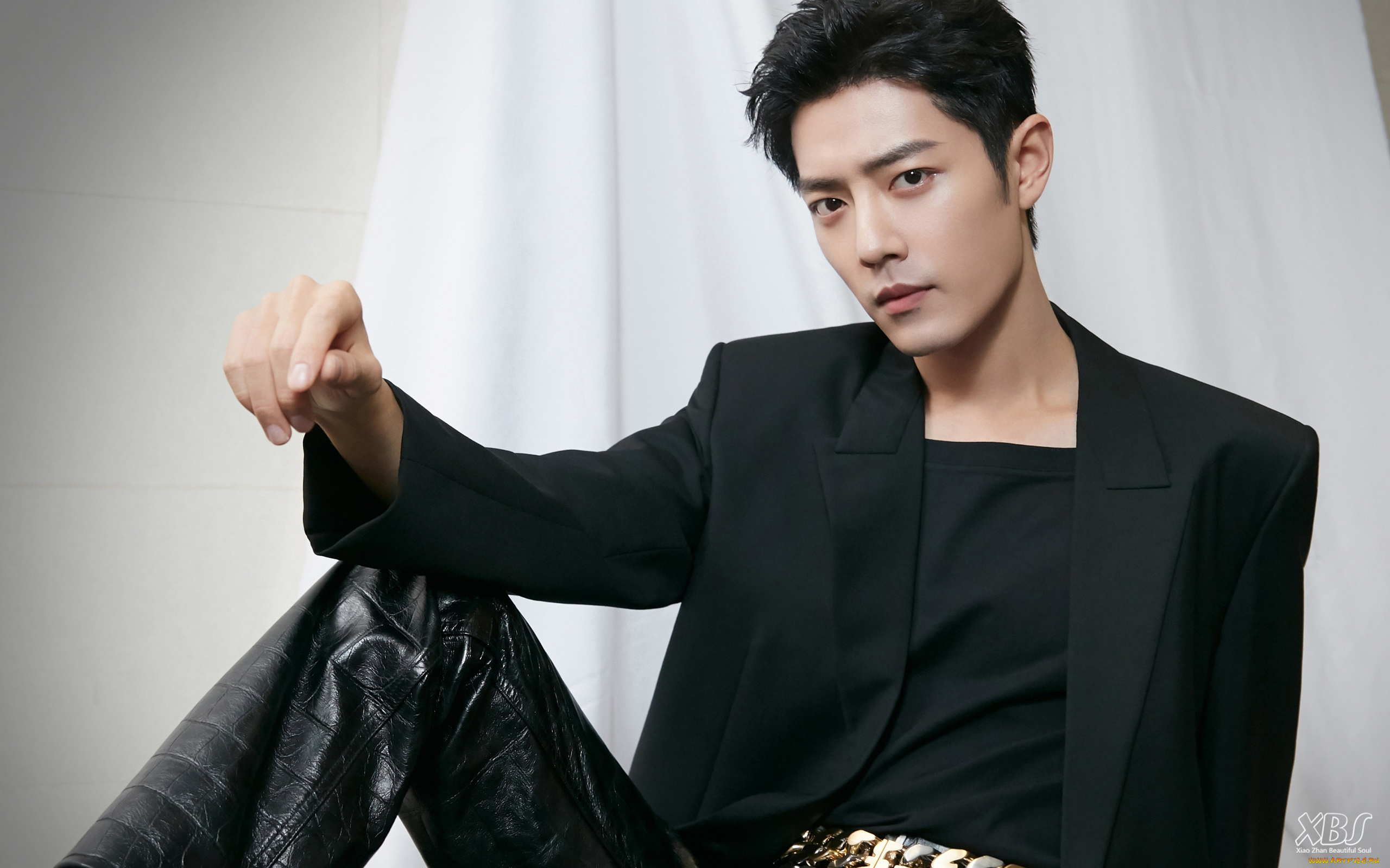 мужчины, xiao, zhan, актер, пиджак, штаны, пояс