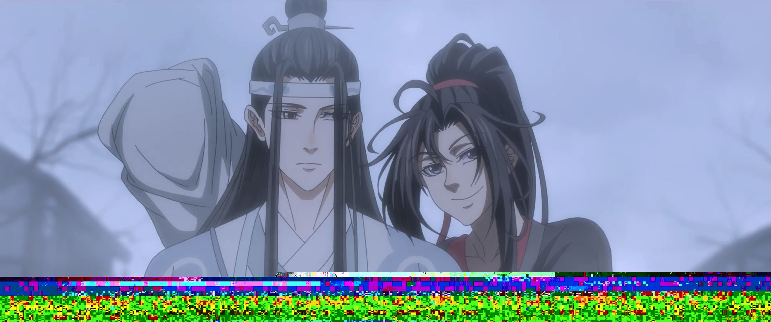 аниме, mo, dao, zu, shi, вэй, усянь, лань, ванцзы, город, и, туман