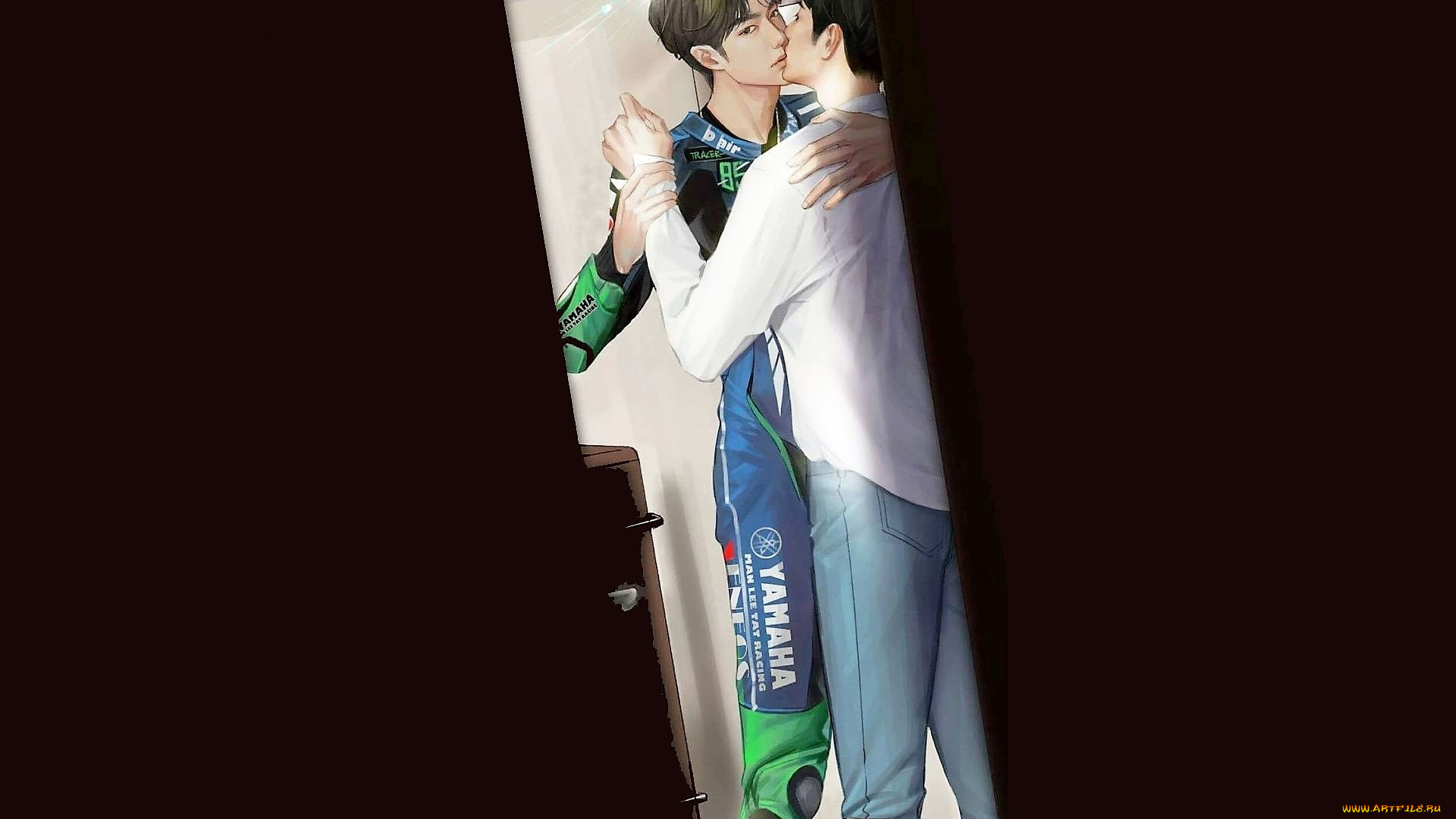 рисованное, люди, ван, ибо, сяо, чжань