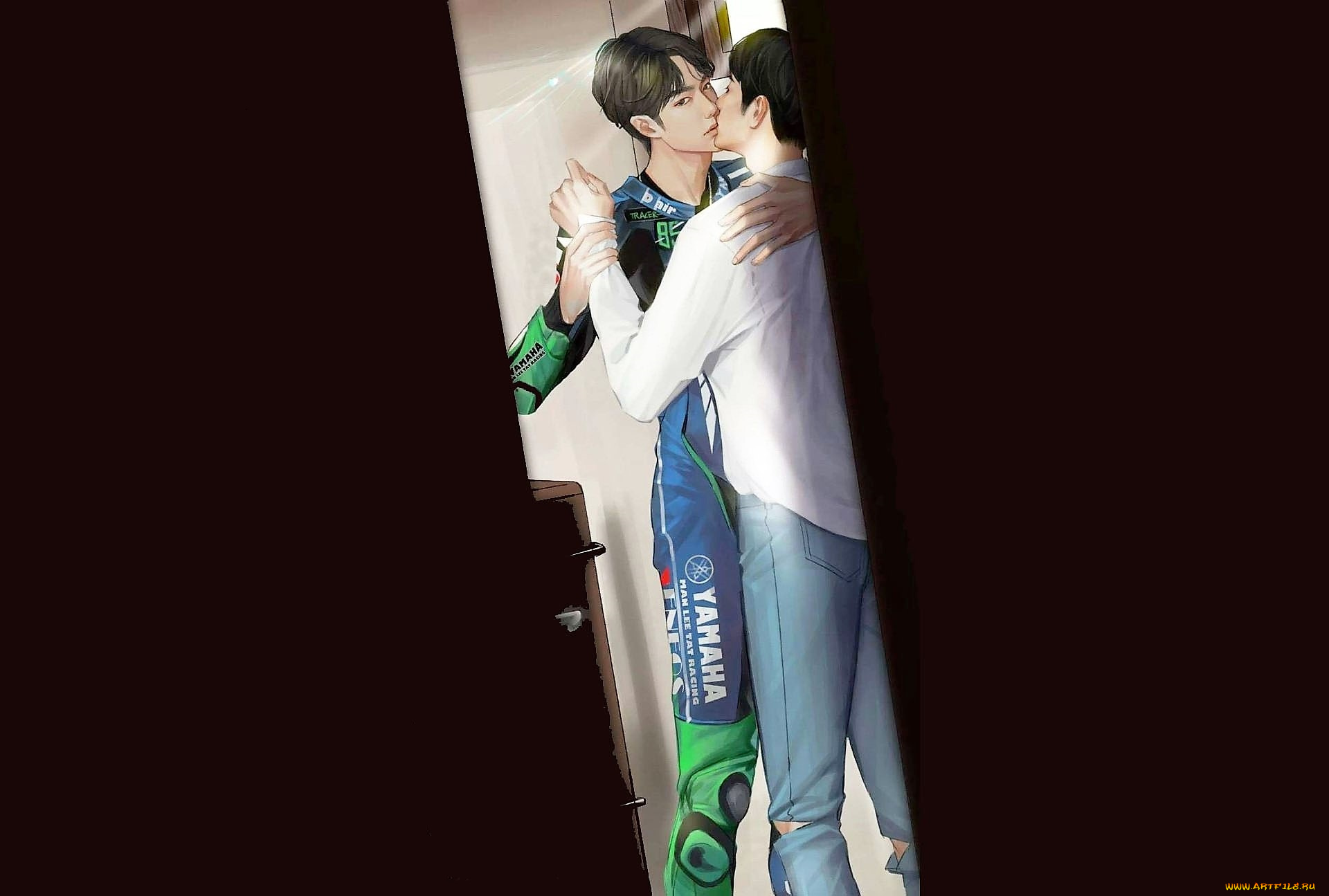 рисованное, люди, ван, ибо, сяо, чжань