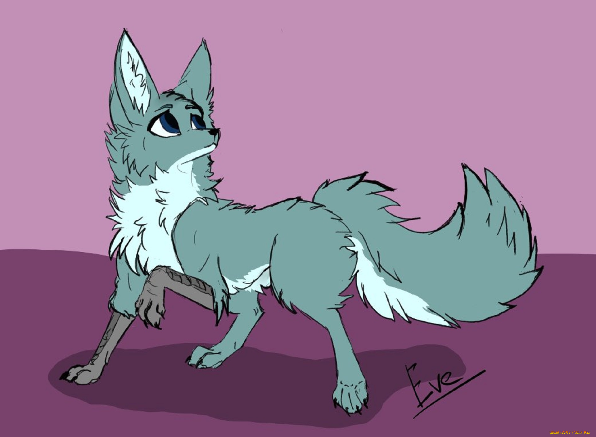 рисованное, животные, , лисы, лиса, fox