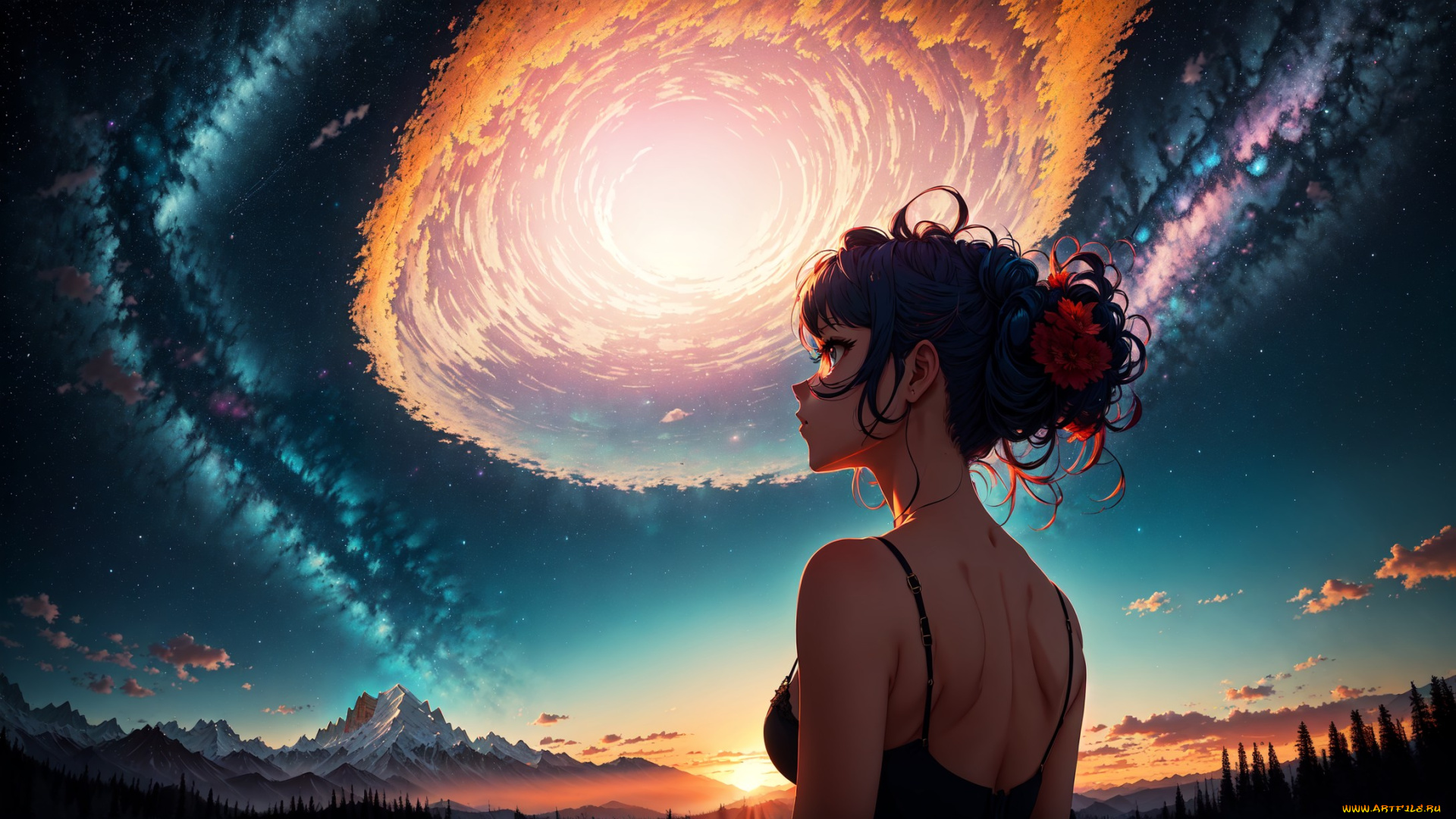 аниме, пейзажи, , природа, нейросети, графика, нейроарт, ai, art, нейронные, сети, рисунки, нейро, искусство