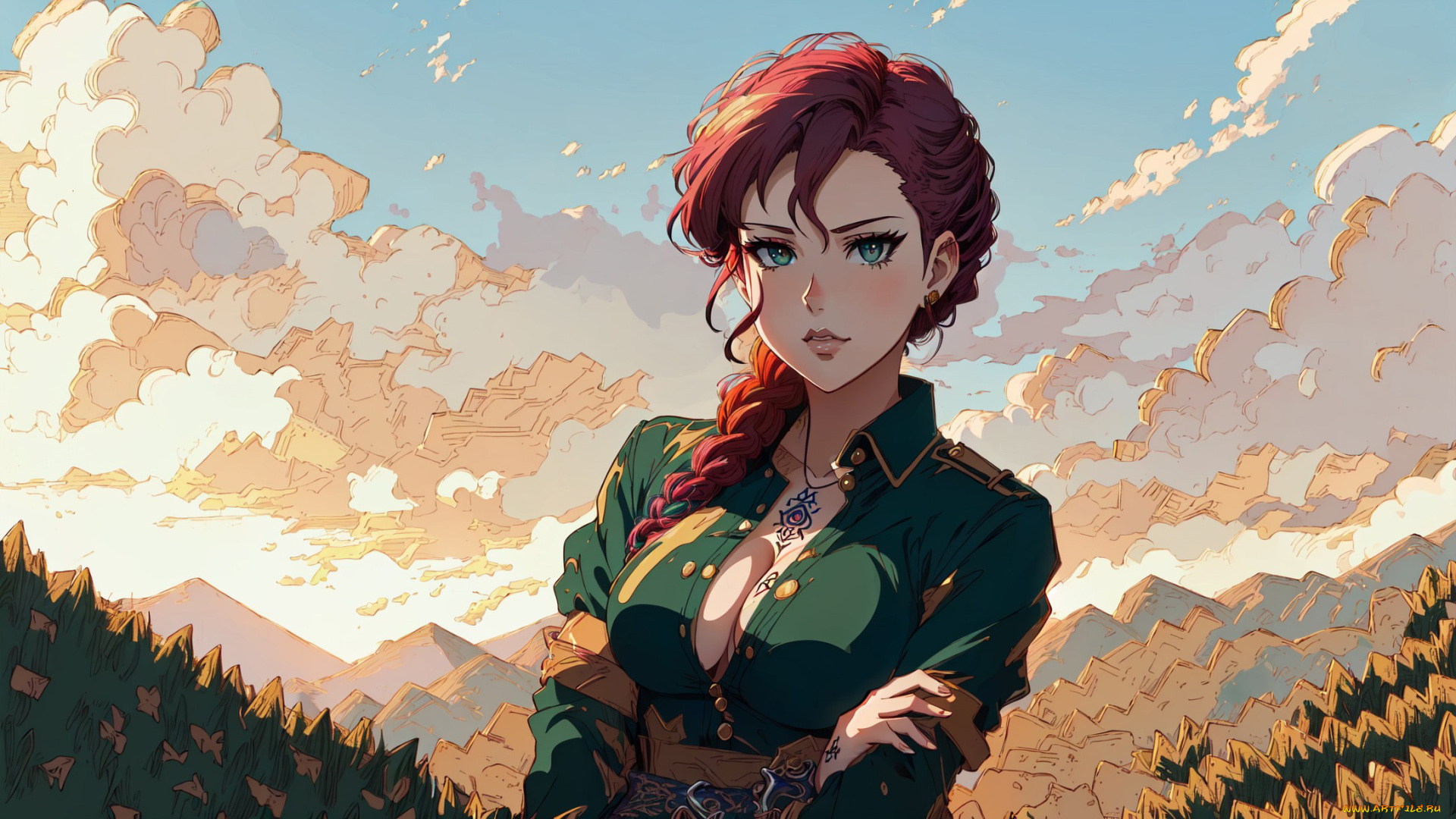 аниме, пейзажи, , природа, нейросети, графика, нейроарт, ai, art, нейронные, сети, рисунки, нейро, искусство