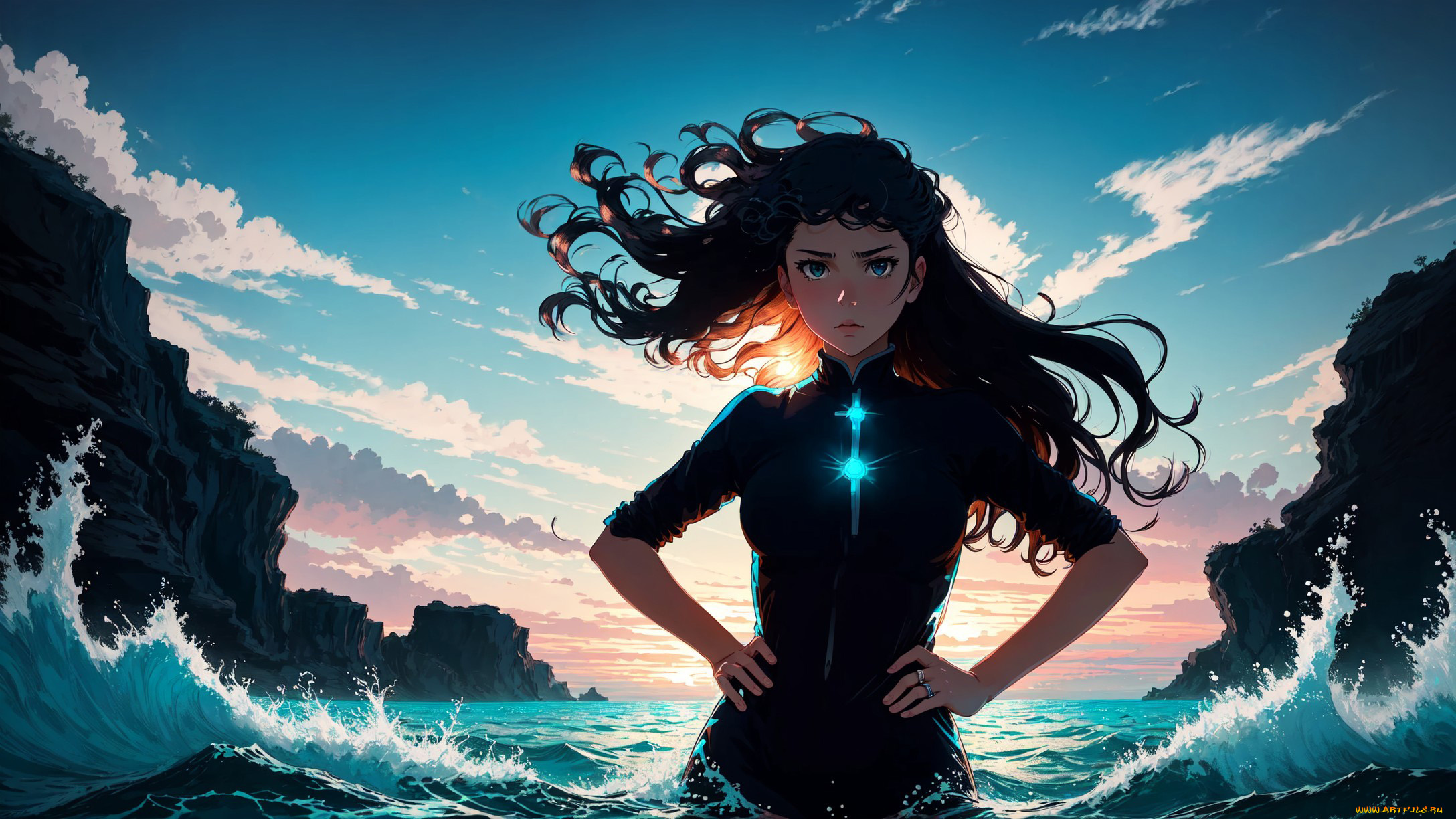 аниме, пейзажи, , природа, нейросети, графика, нейроарт, ai, art, нейронные, сети, рисунки, нейро, искусство