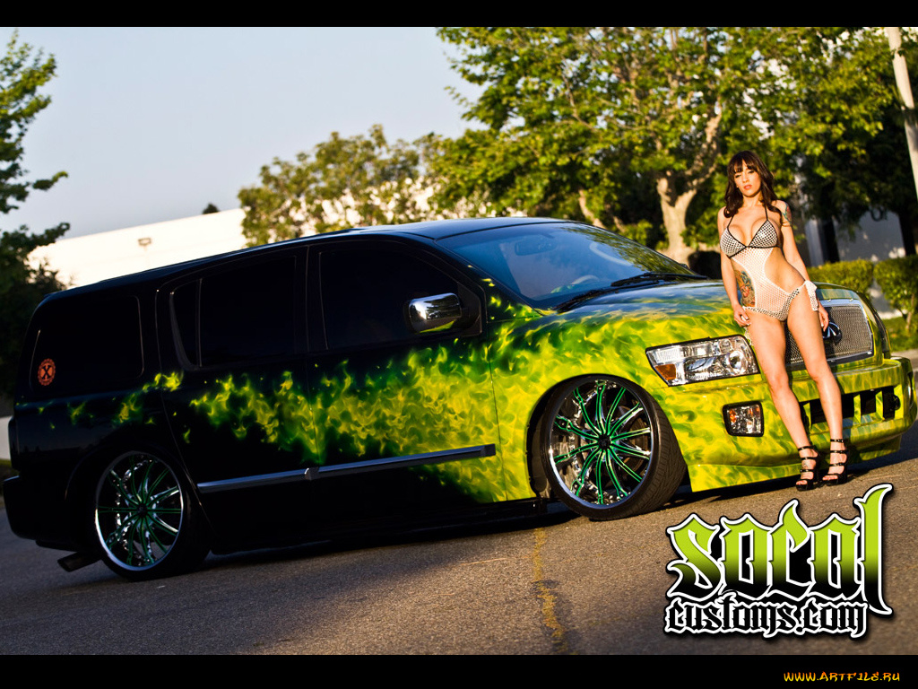 автомобили, авто, девушками