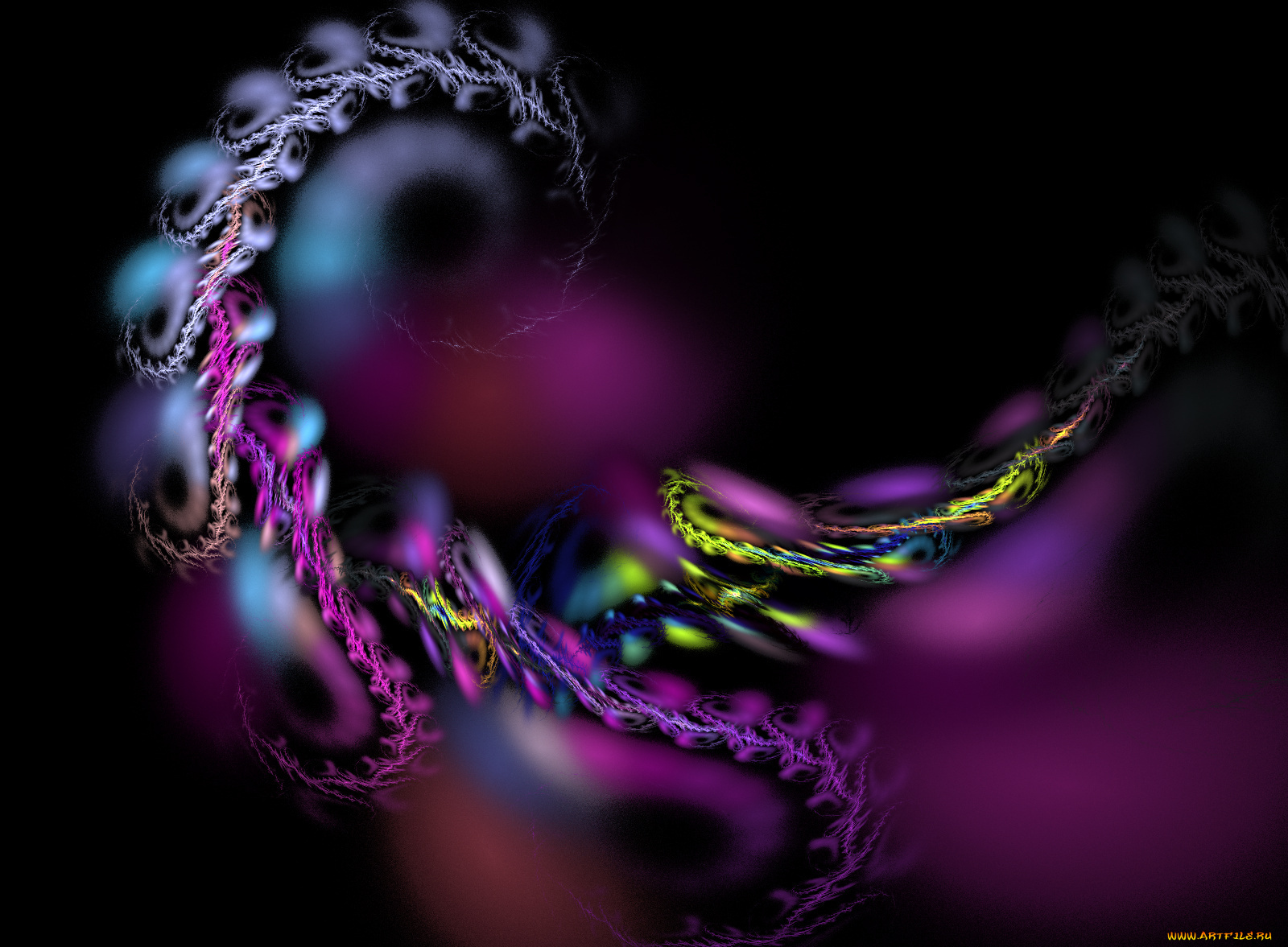 3д, графика, fractal, фракталы, узор, тёмный, фрактал