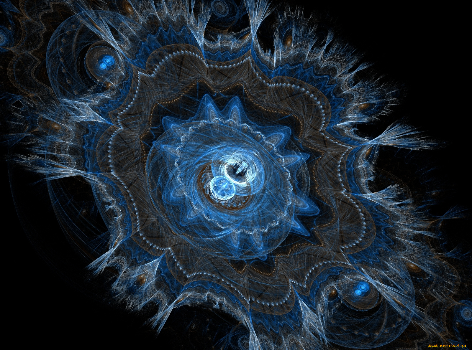 3д, графика, fractal, фракталы, узор, тёмный