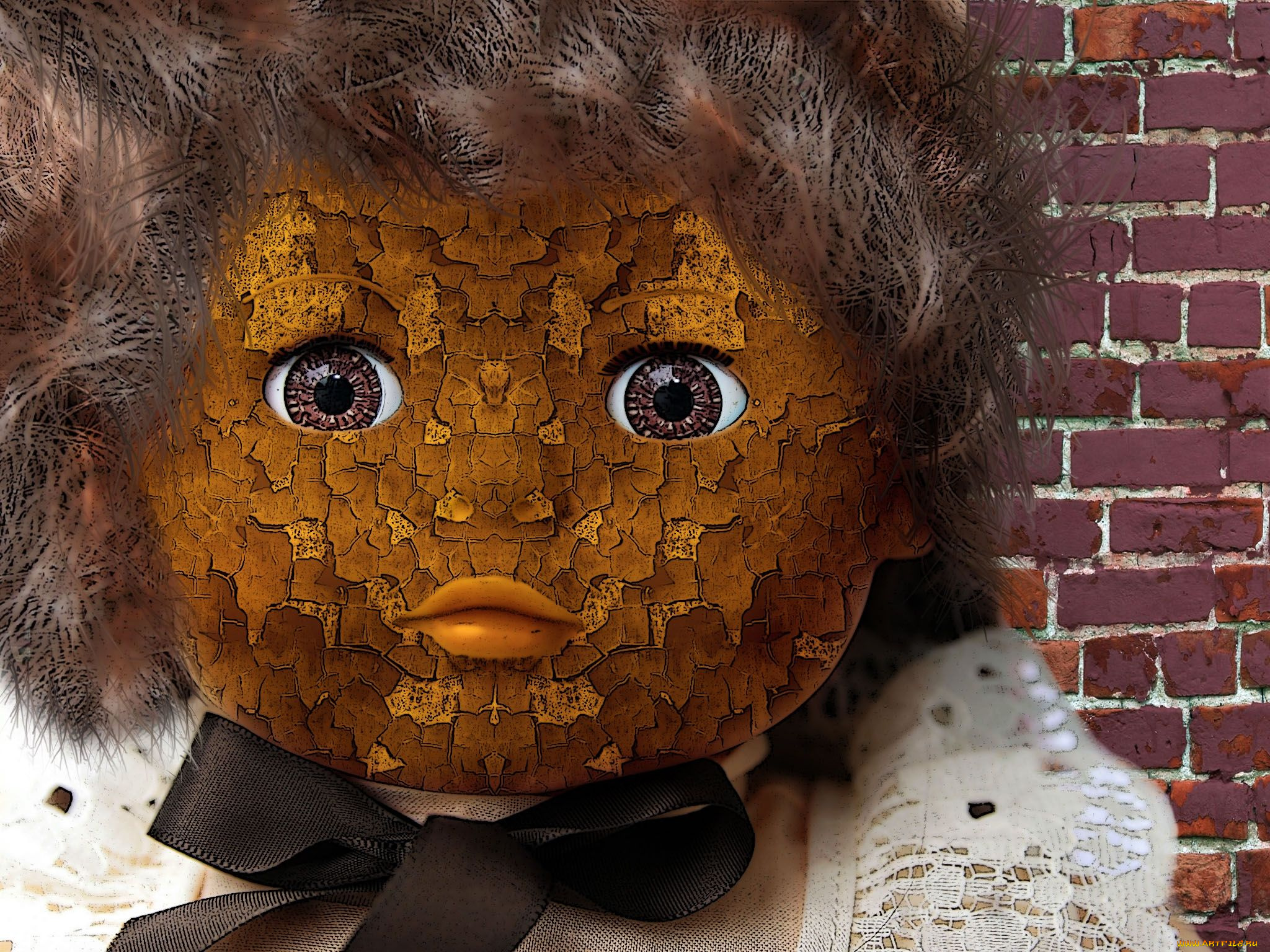 разное, компьютерный, дизайн, кукла