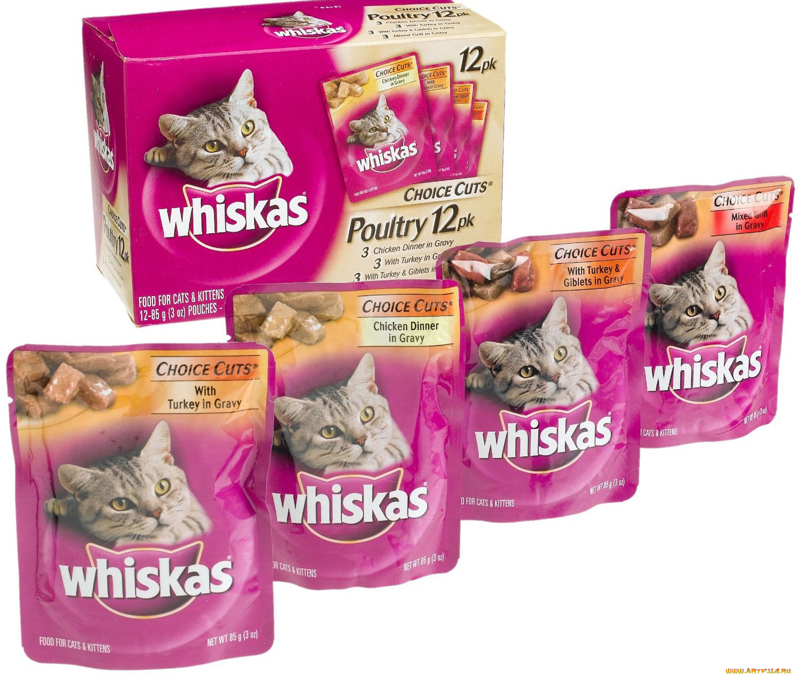 бренды, whiskas, корм