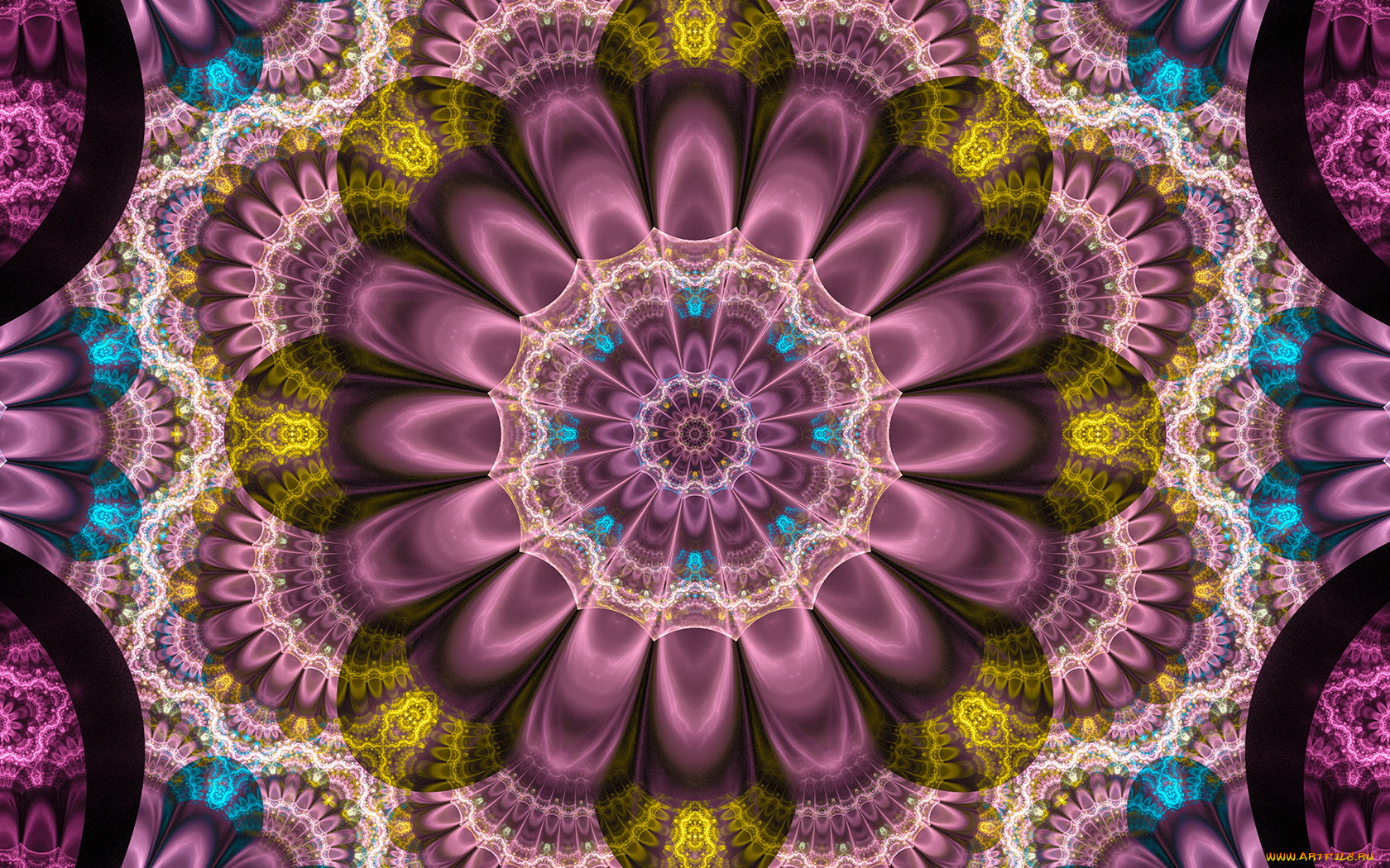 3д, графика, fractal, фракталы, фон, узор