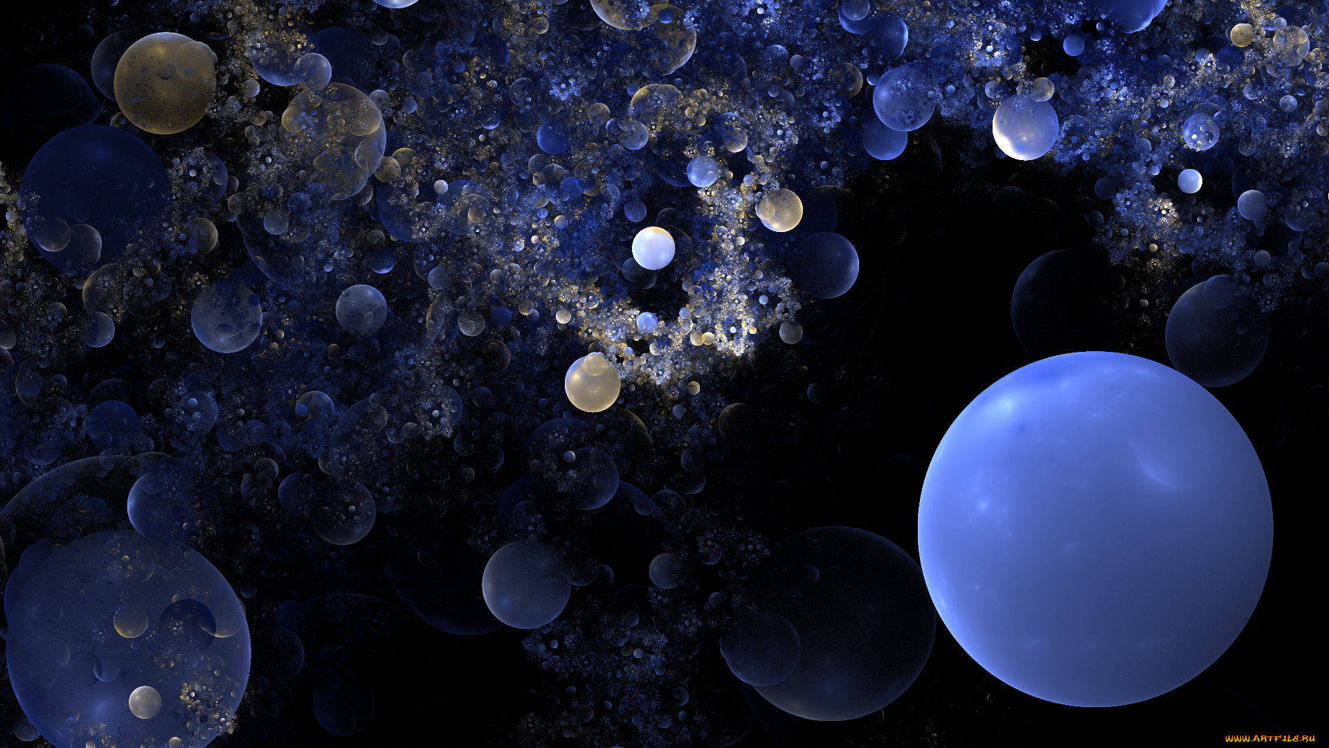 3д, графика, шары