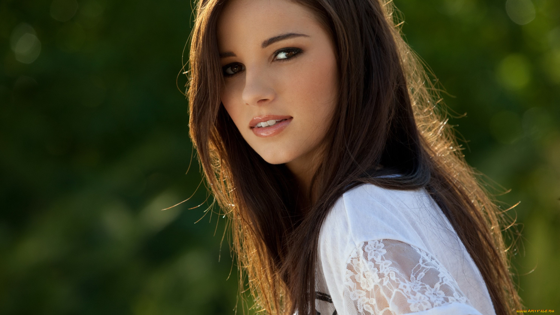 Madison, Morgan, девушки, шатенка, взгляд