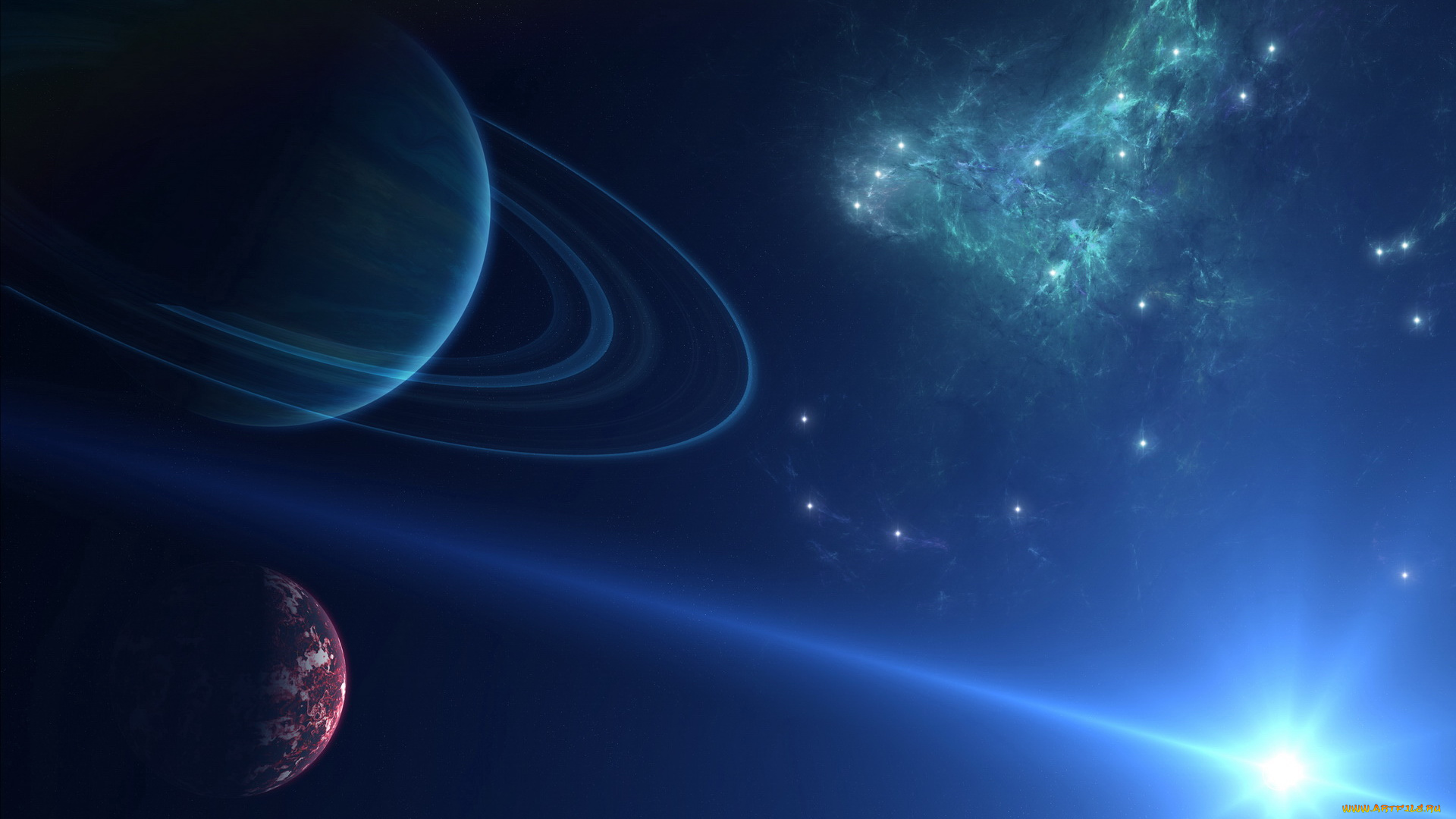 космос, арт, планета