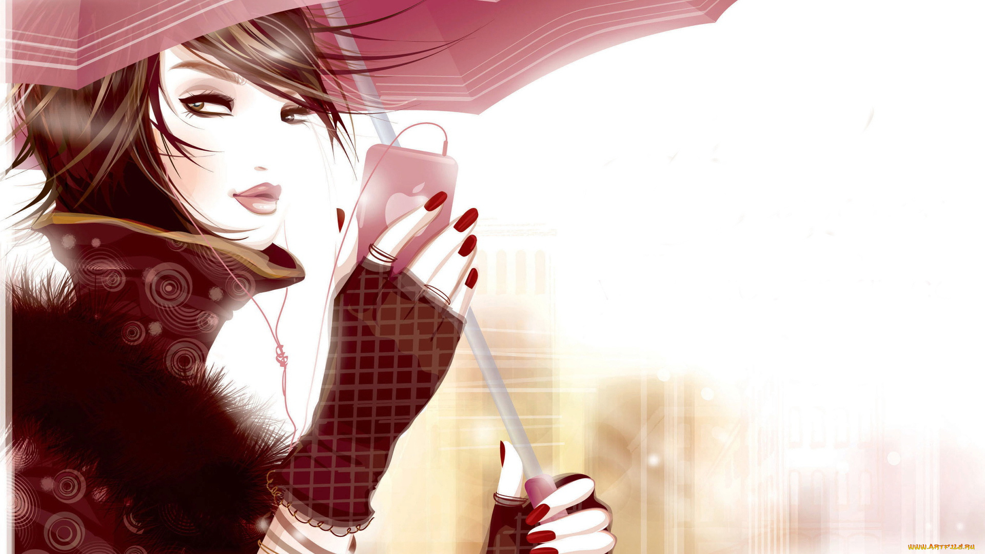 векторная, графика, аниме