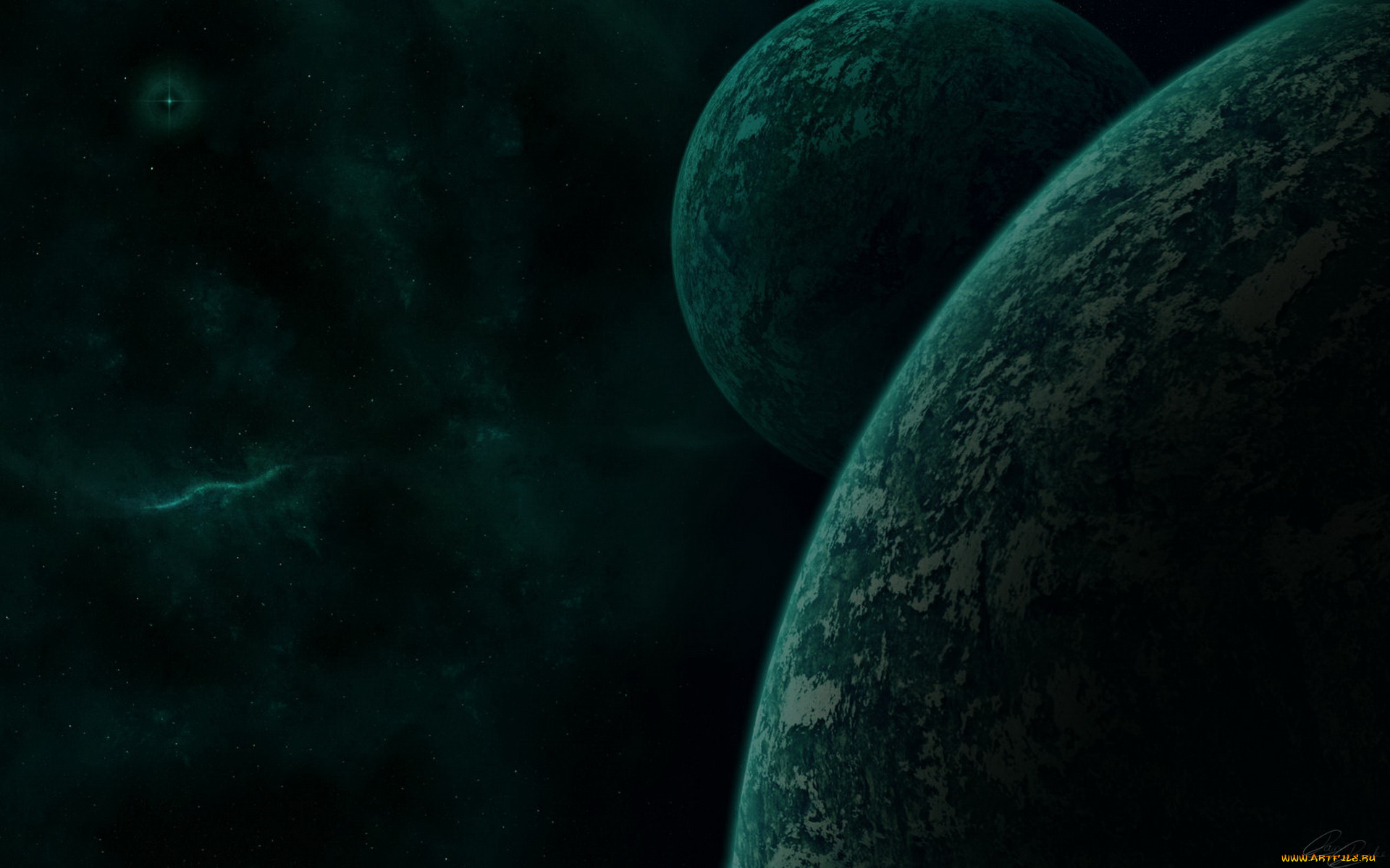 космос, арт, планета