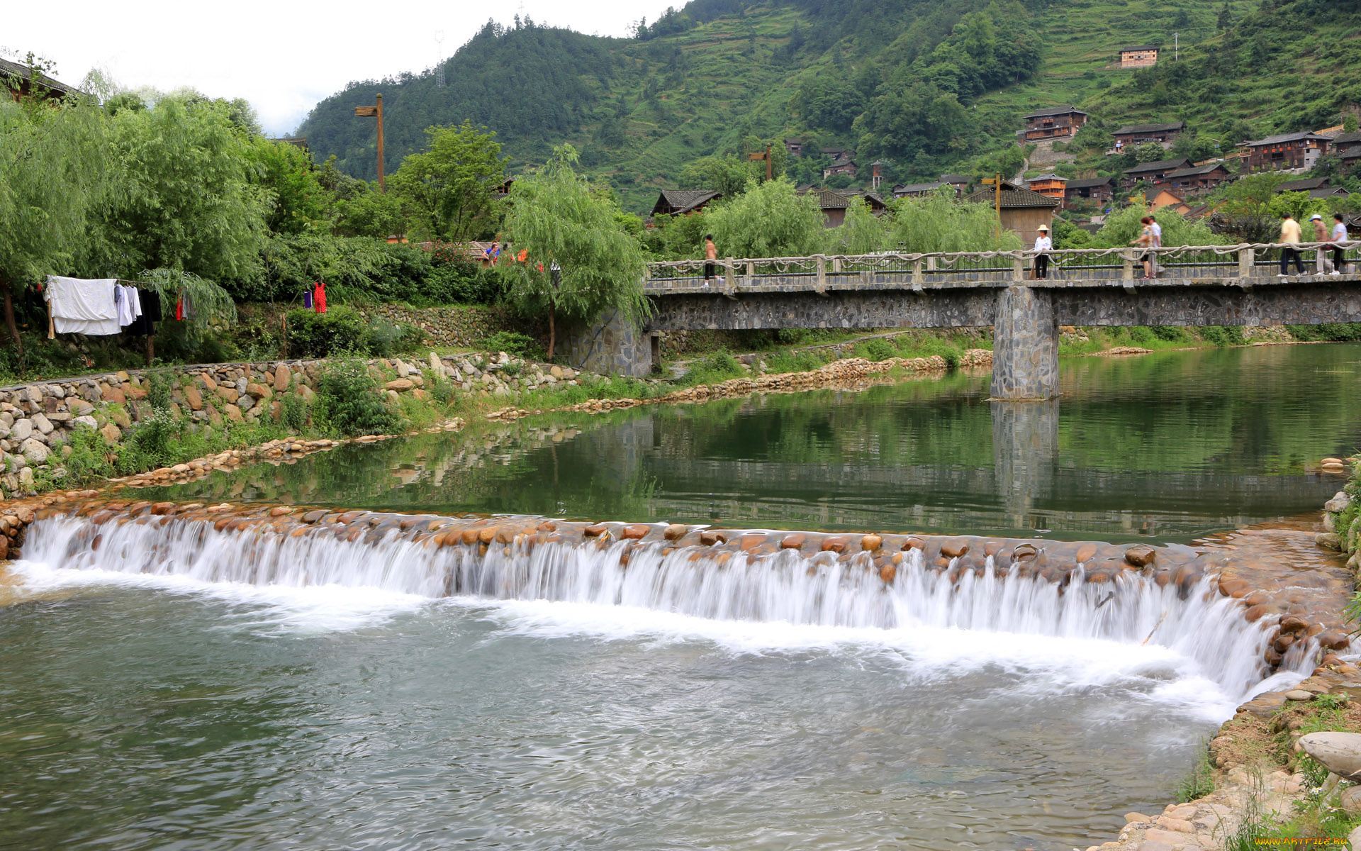 природа, реки, озера, дамба, река