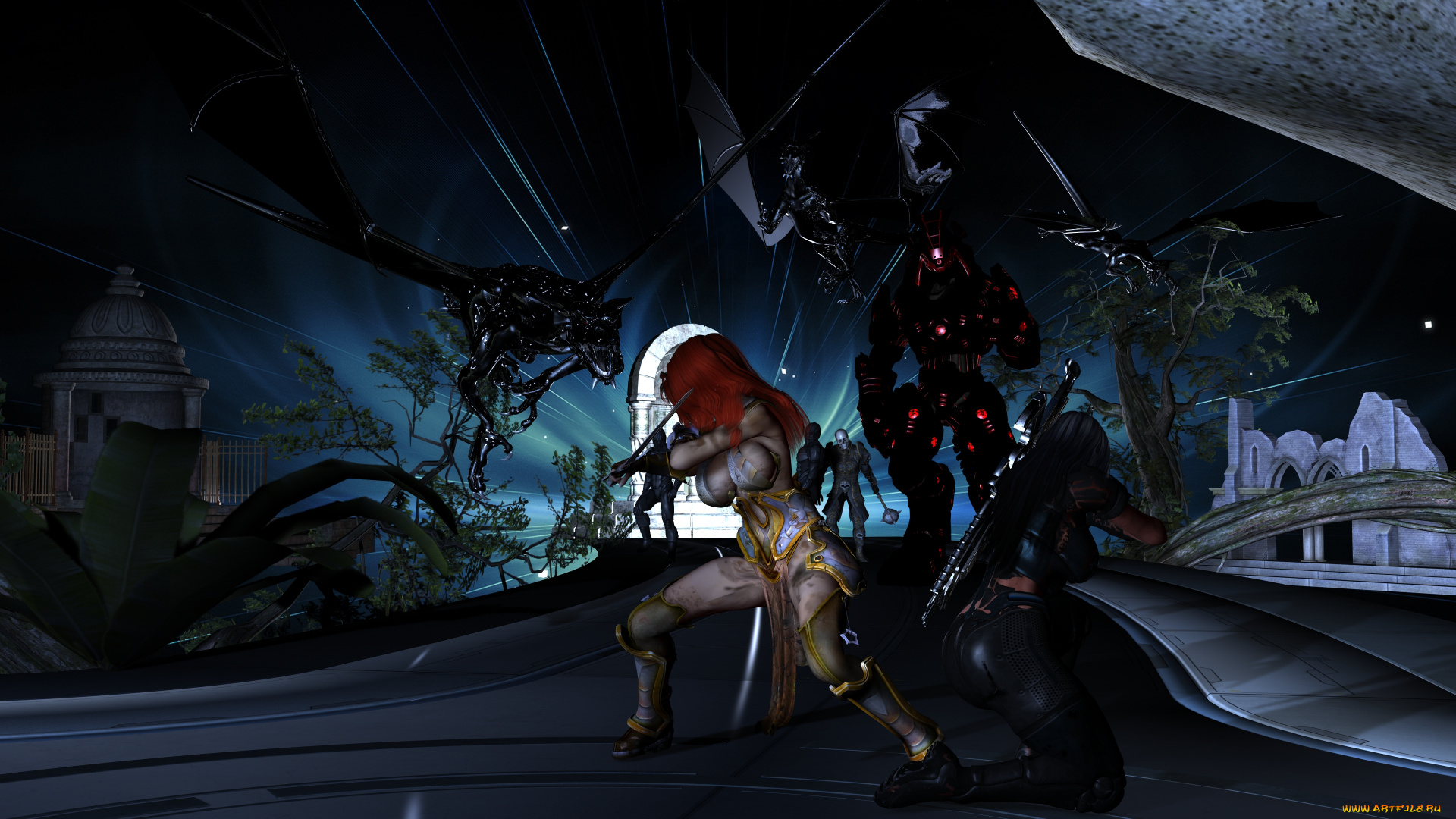 daz, kairi, class, change, 3д, графика, эльфы, , elves, эльфийка, оружие