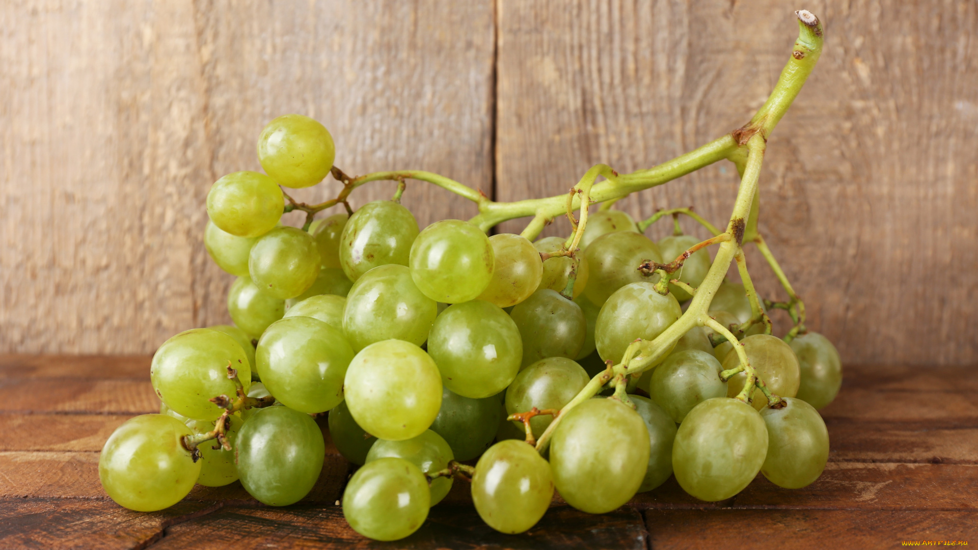 еда, виноград, белый, гроздь