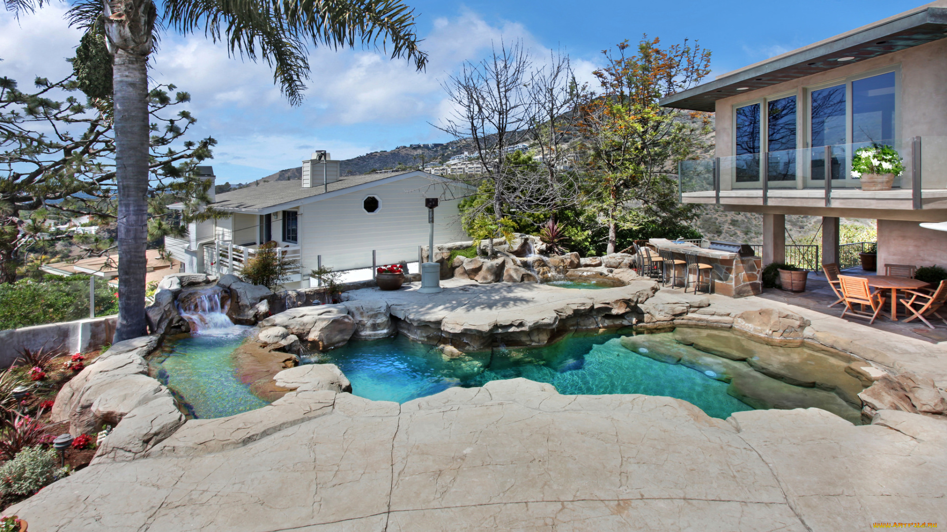 интерьер, бассейны, , открытые, площадки, улица, двор, бассейн