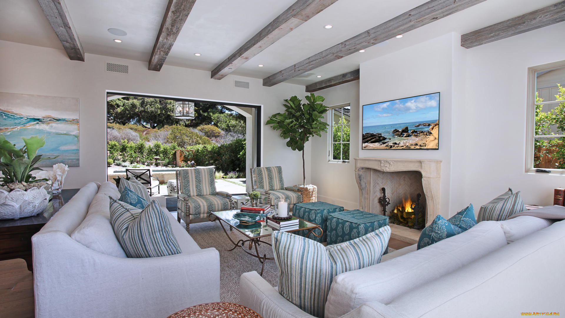 интерьер, гостиная, стол, мебель, living, room, стиль, style, table, furniture