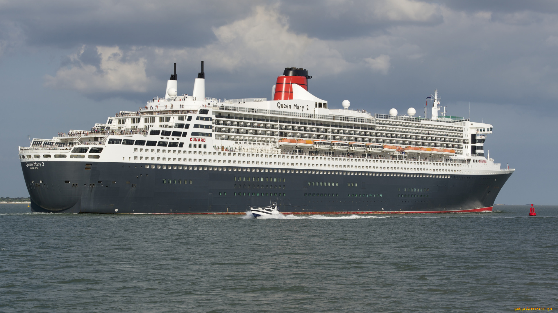 корабли, лайнеры, буксир, море, лайнер