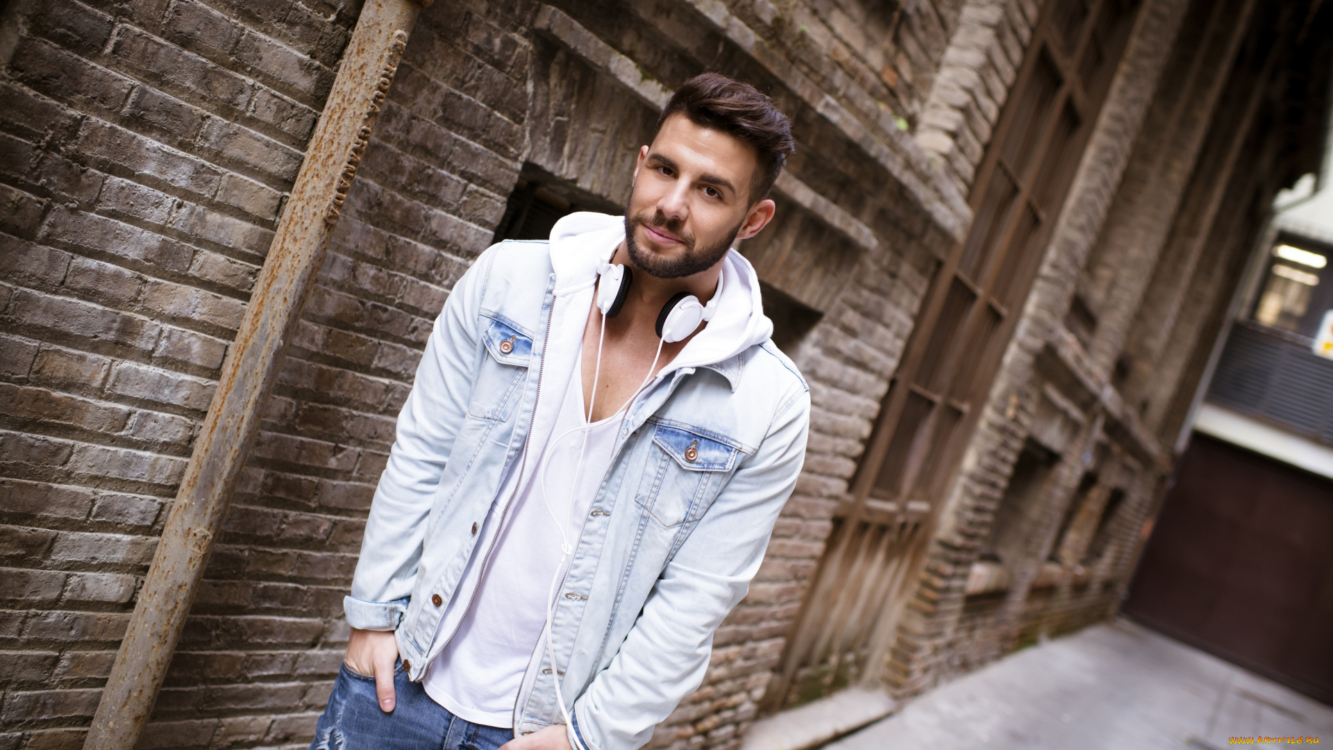 мужчины, -, unsort, парень, наушники, стиль, guy, headphones, style