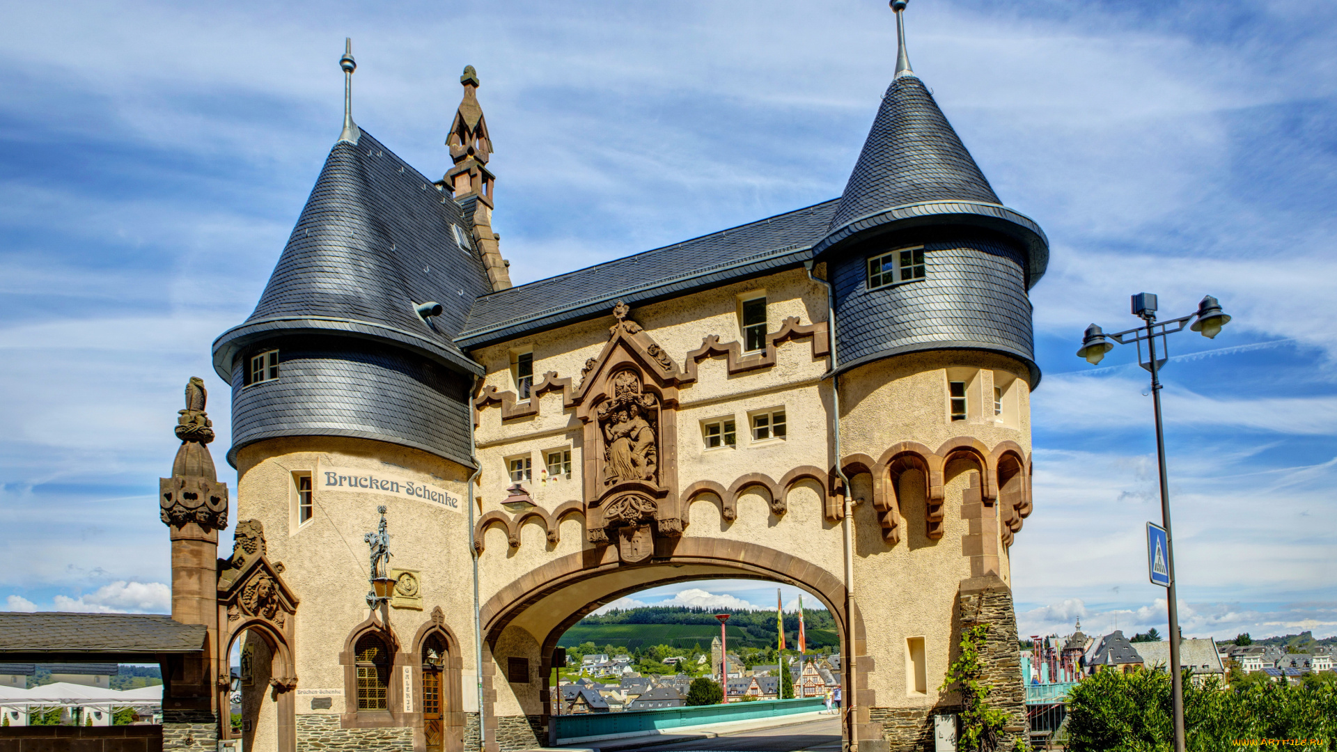 трабен-трарбах, германия, города, -, улицы, , площади, , набережные, трабен-трарбах, германия, дома, ворота