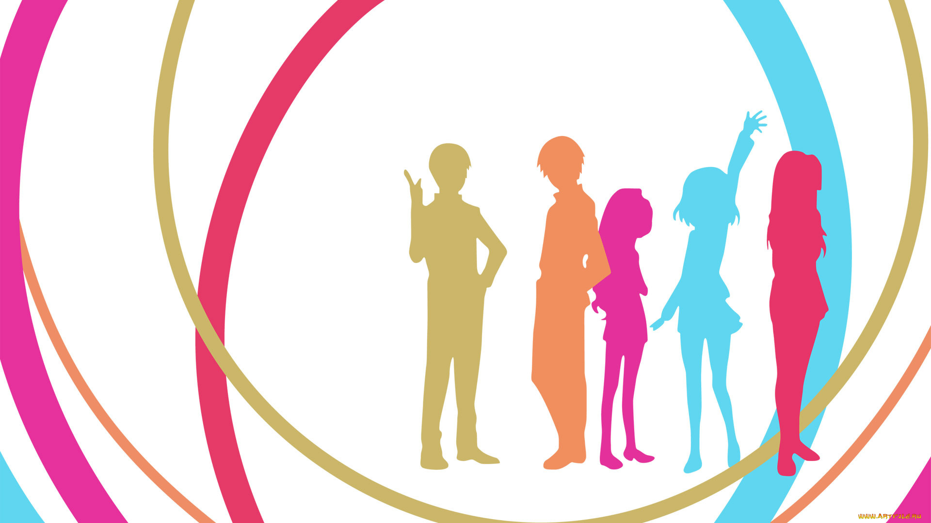 векторная, графика, люди