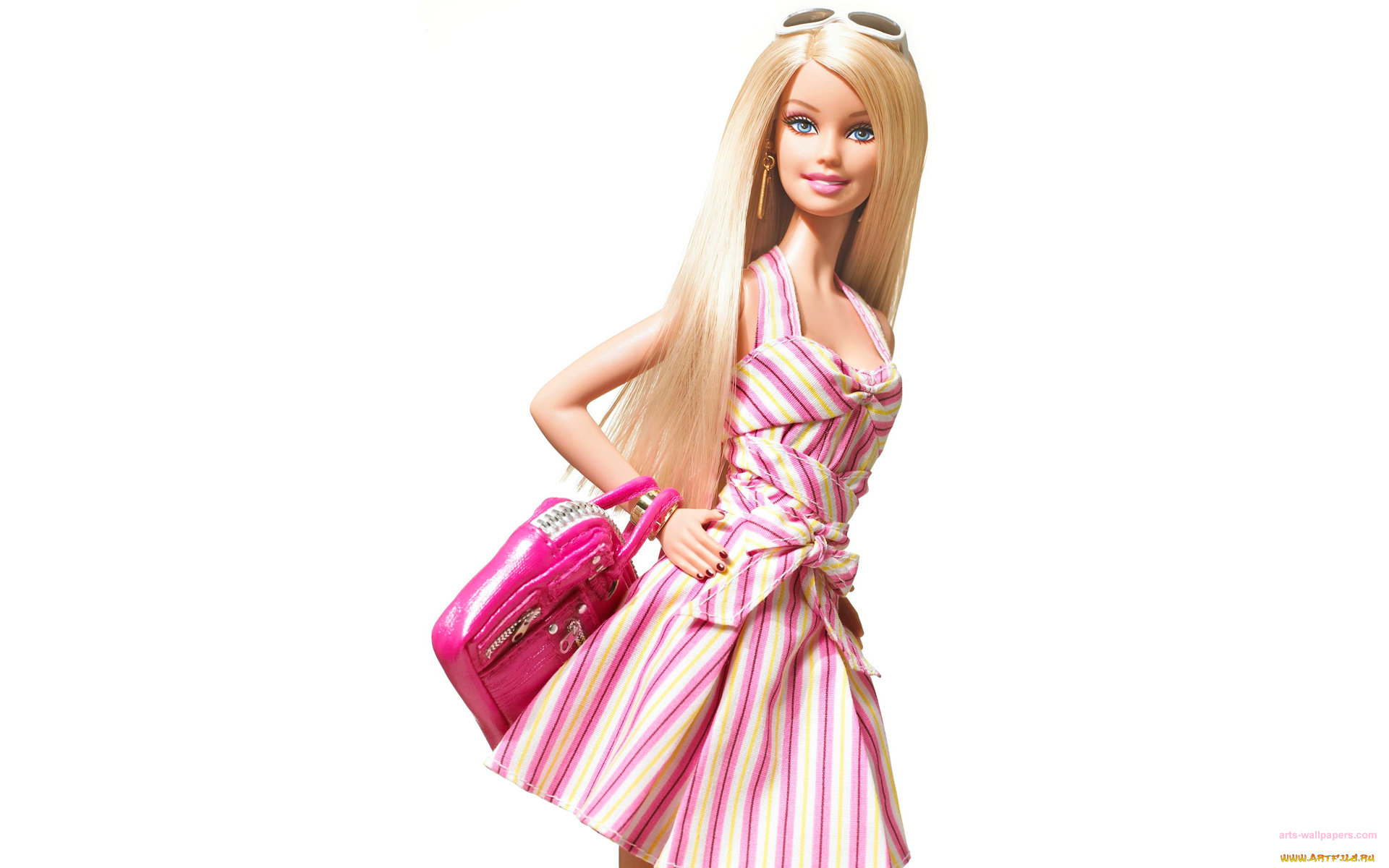 разное, игрушки, фон, барби, сумочка, взгляд
