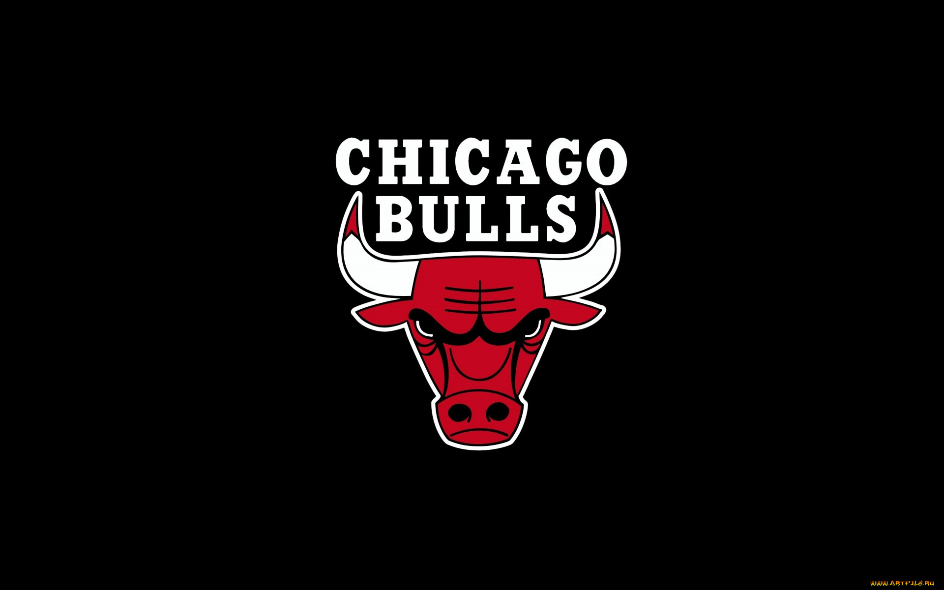 спорт, эмблемы, клубов, рога, фон, бык, chicago, bulls