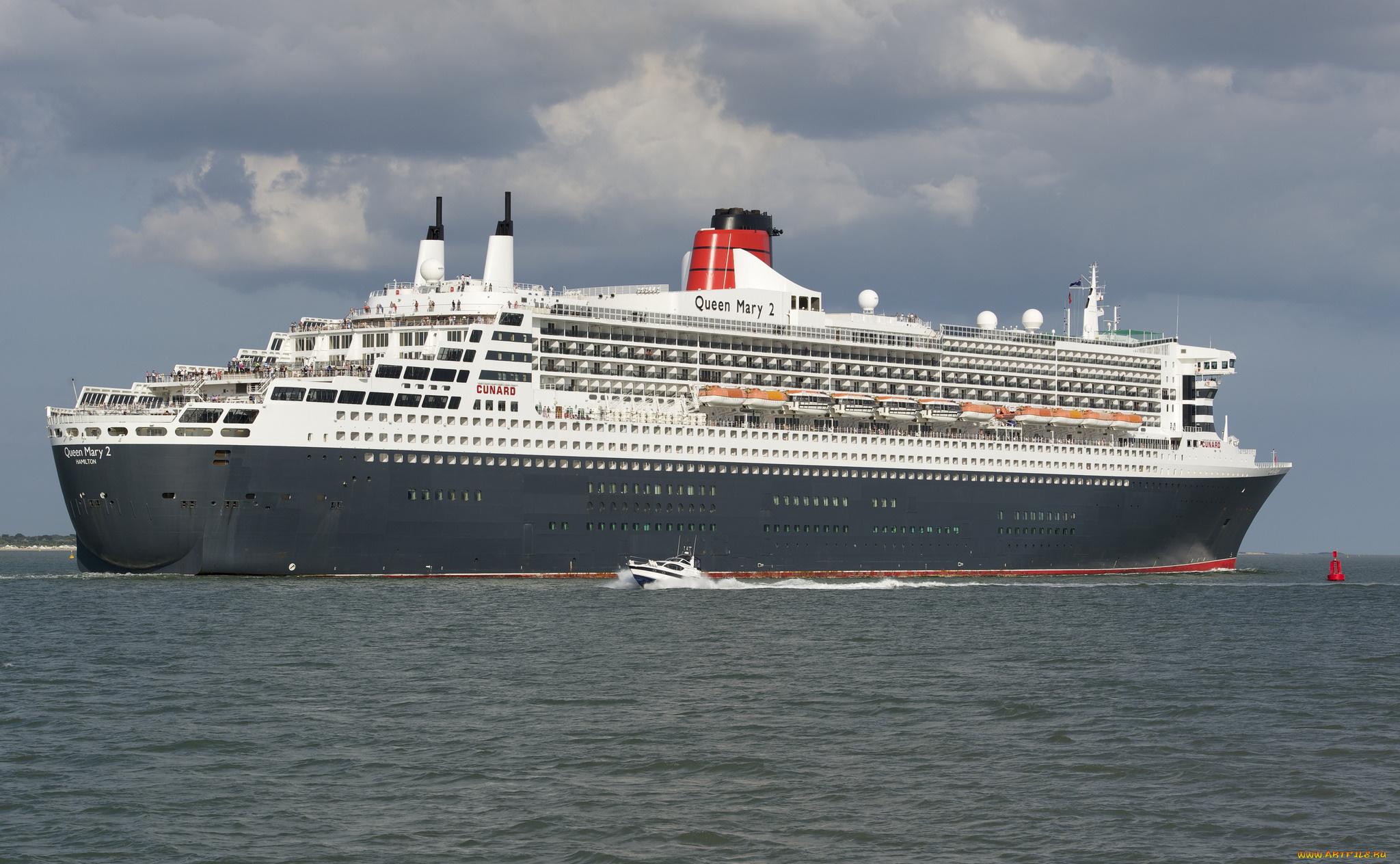 корабли, лайнеры, буксир, море, лайнер