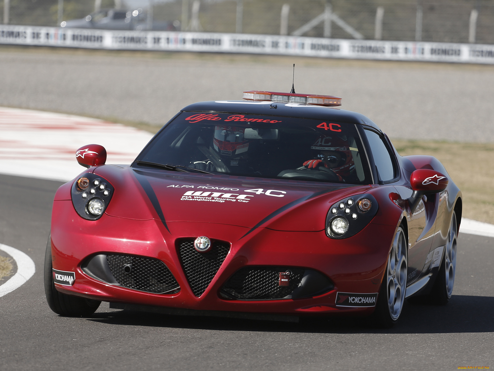 спорт, автоспорт, alfa, romeo, 4c, wtcc, safety, car, 960, 2014г, красный, трасса, скорость, гонка