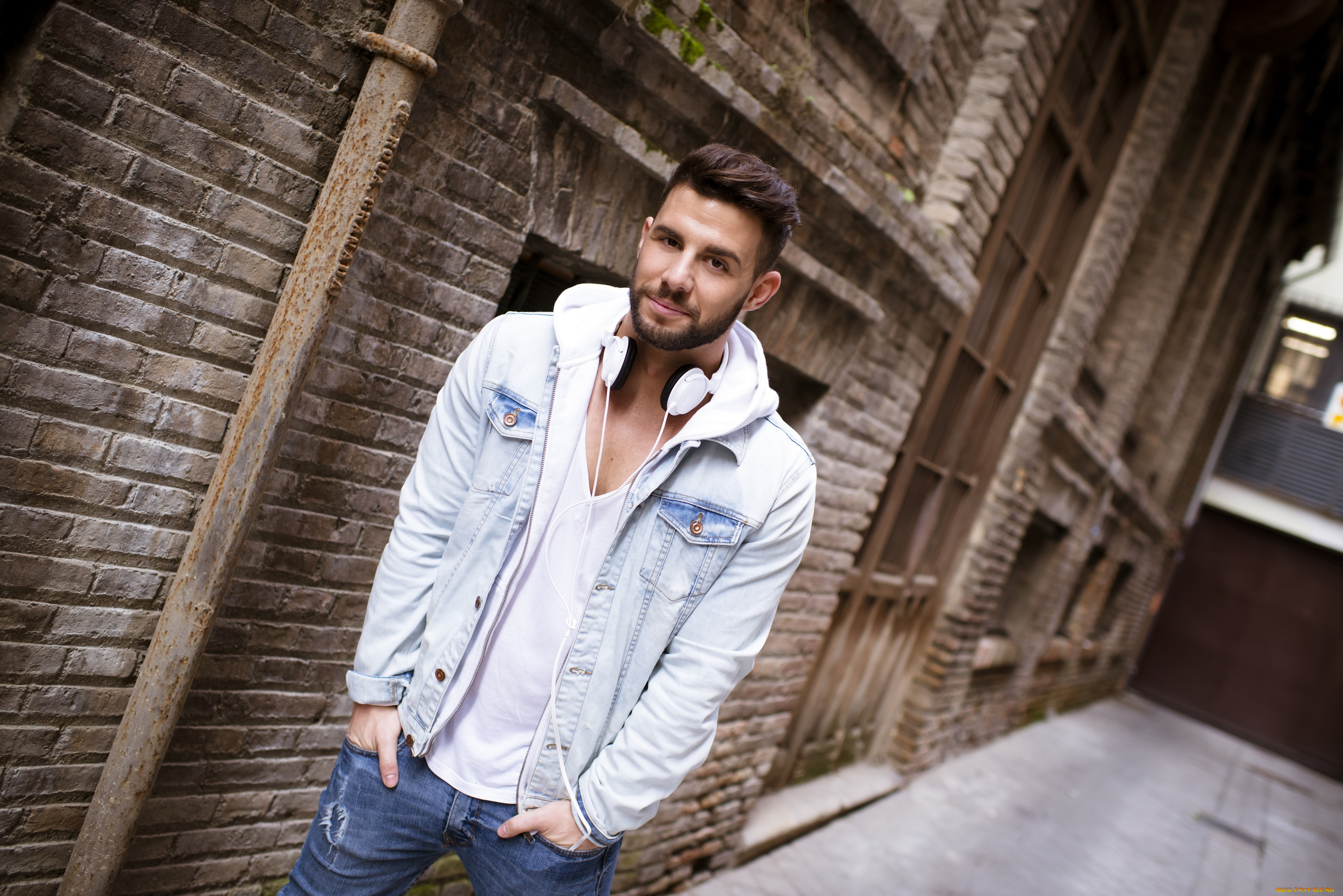 мужчины, -, unsort, парень, наушники, стиль, guy, headphones, style