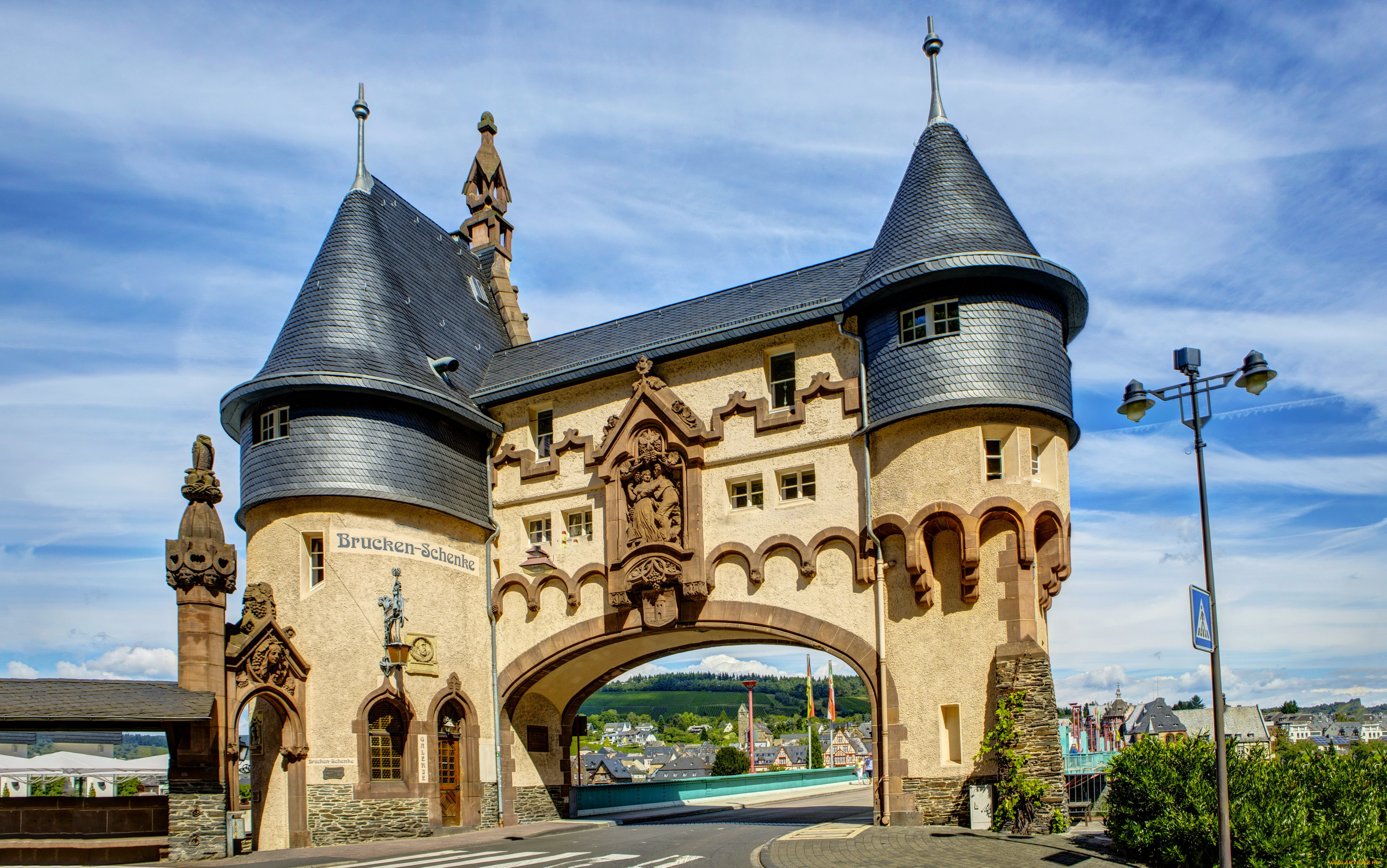 трабен-трарбах, германия, города, -, улицы, , площади, , набережные, трабен-трарбах, германия, дома, ворота