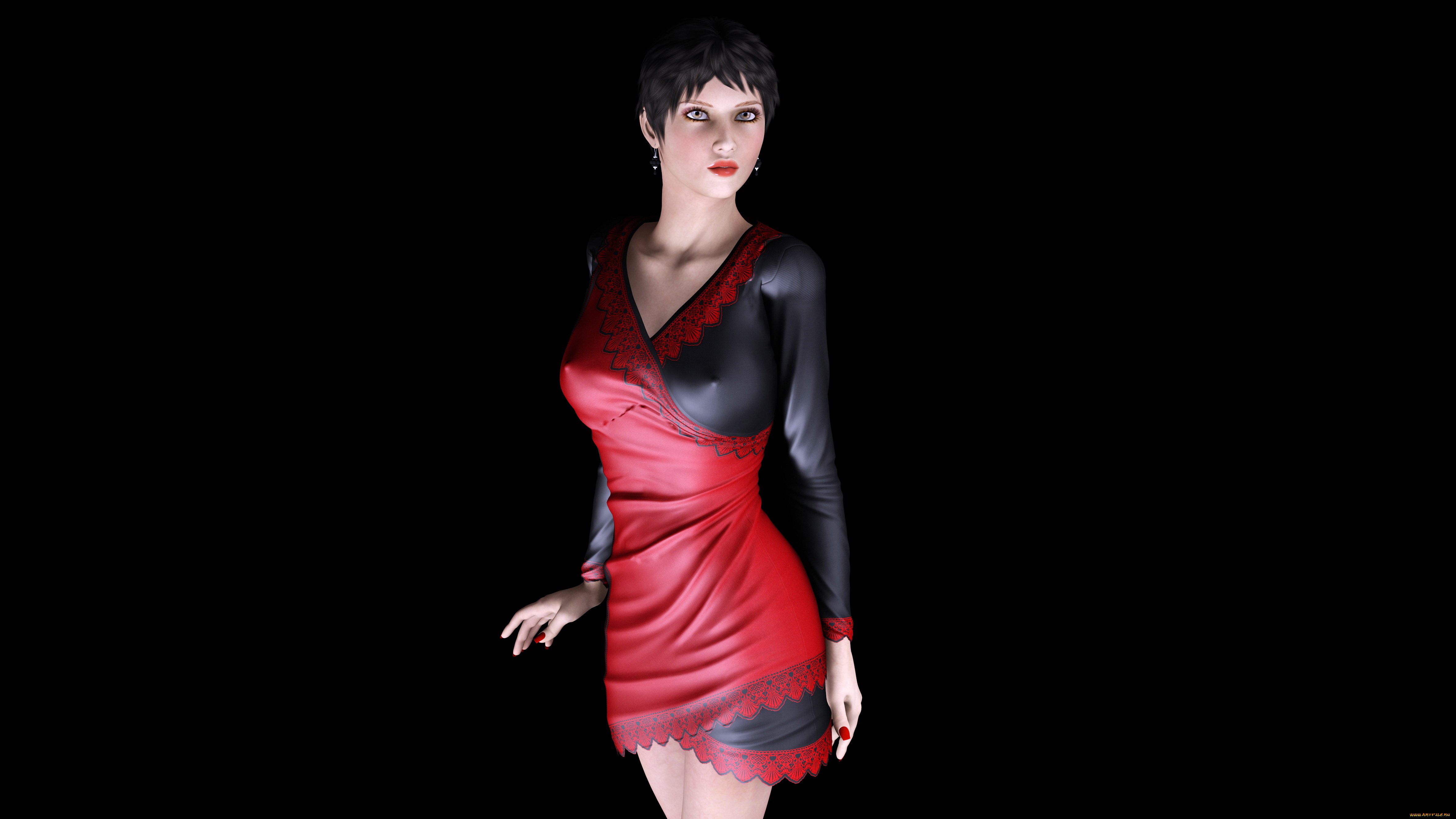 waverly, 3д, графика, люди, , people, девушка, взгляд, фон