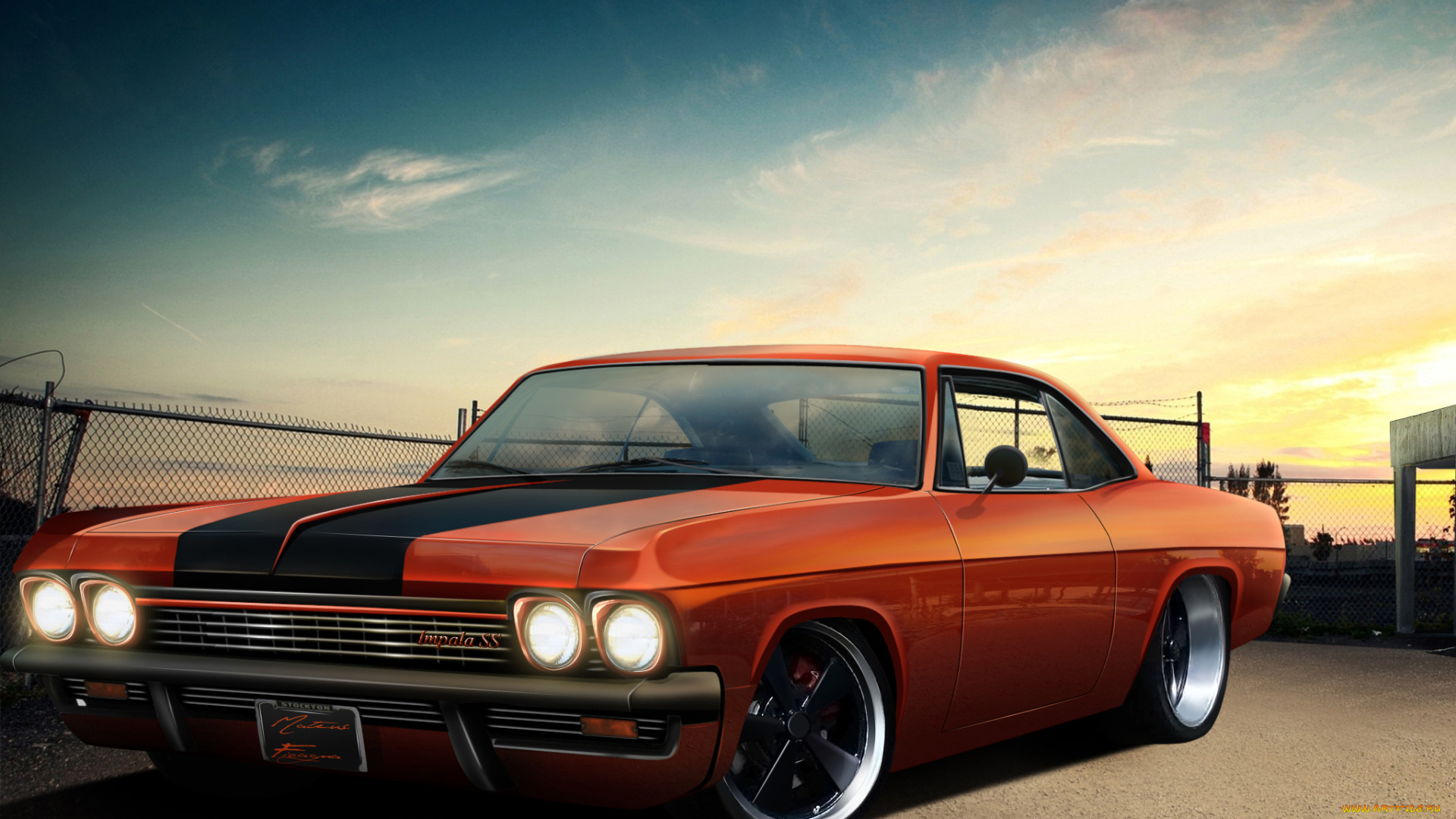 автомобили, виртуальный, тюнинг, biscayne