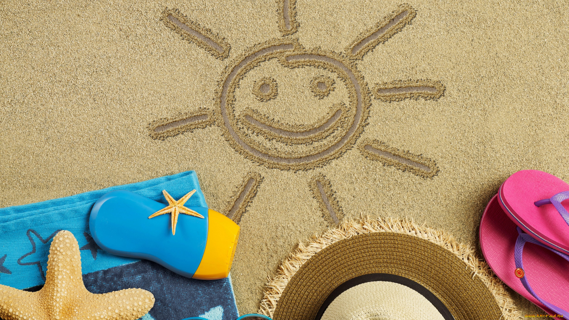 разное, одежда, , обувь, , текстиль, , экипировка, accessories, beach, summer, vacation, лето, пляж, каникулы, очки, сланцы, шляпа, отдых, starfish, sun, sand