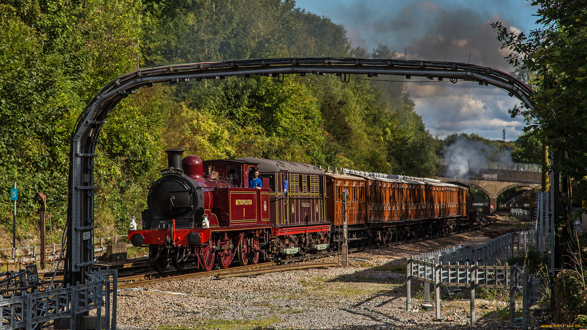 техника, паровозы, железная, дорога, рельсы, паровоз