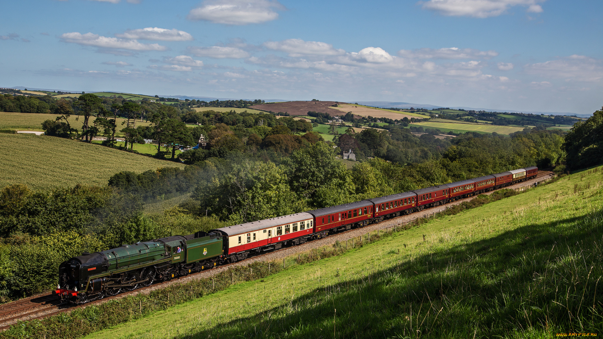 техника, паровозы, железная, дорога, рельсы, паровоз