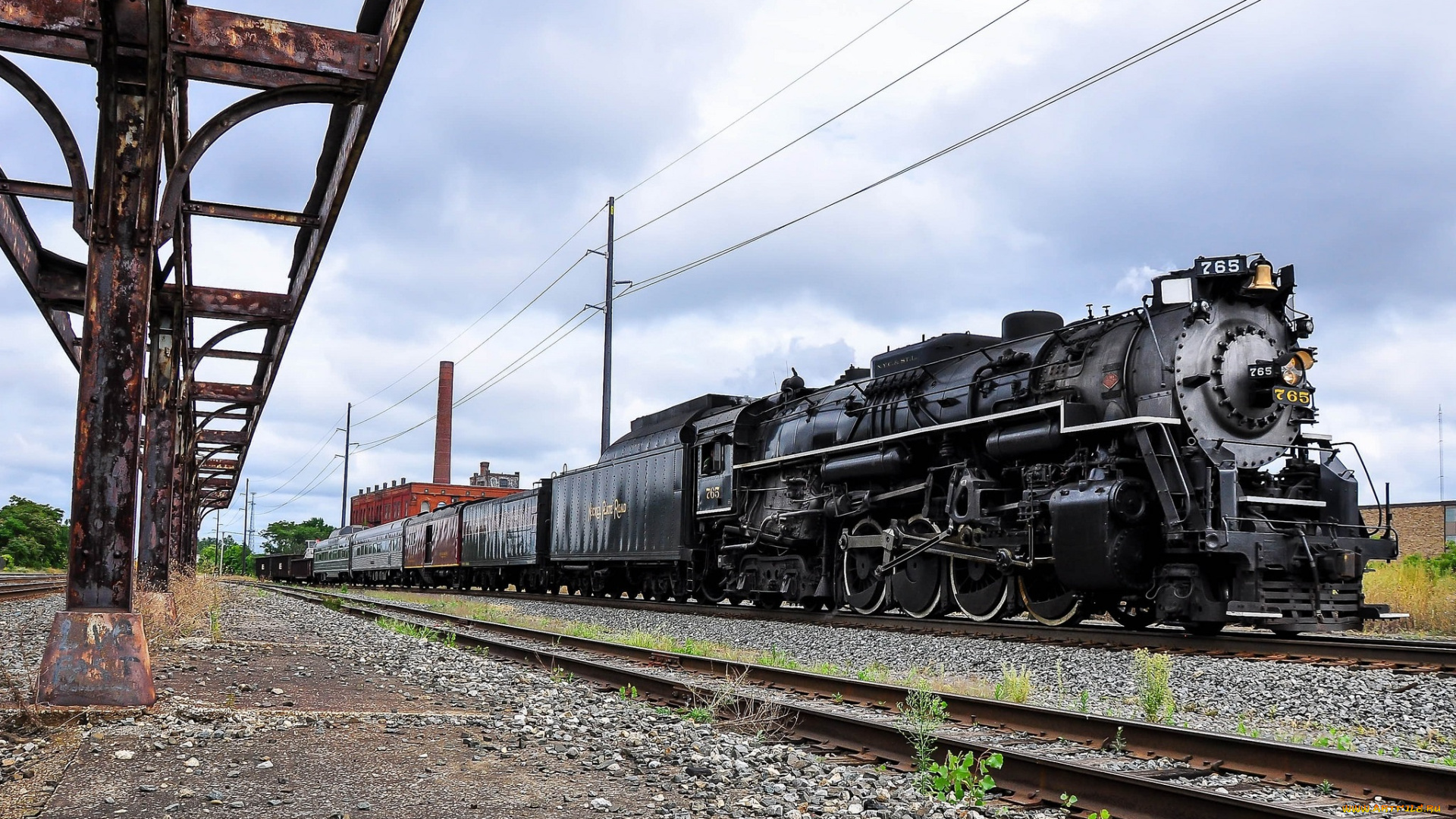 техника, паровозы, железная, дорога, рельсы, паровоз