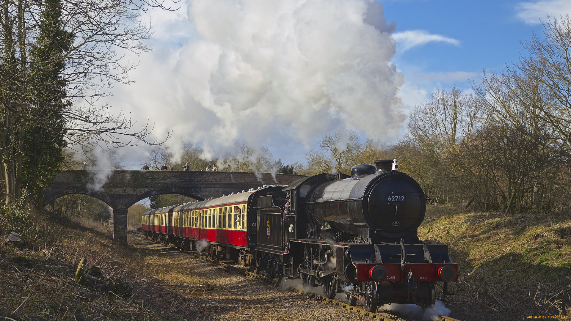 техника, паровозы, железная, дорога, рельсы, паровоз