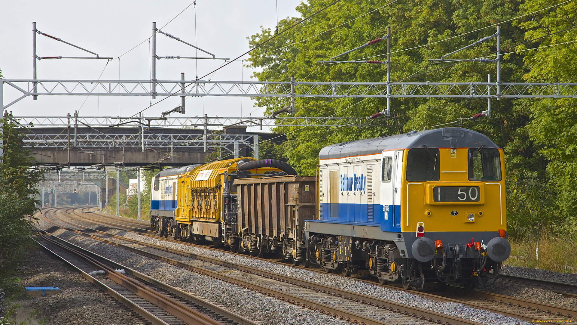 техника, поезда, железная, дорога, рельсы, локомотив, состав