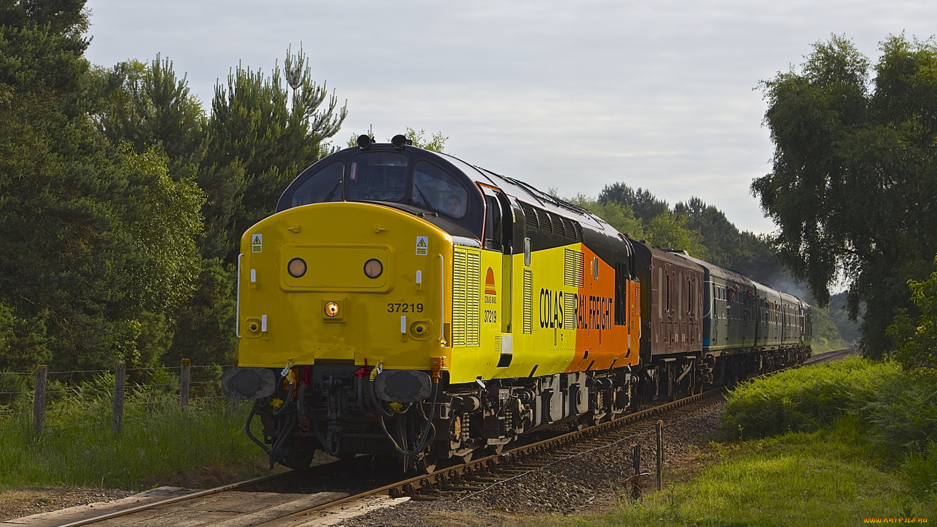 техника, поезда, железная, дорога, рельсы, локомотив, состав